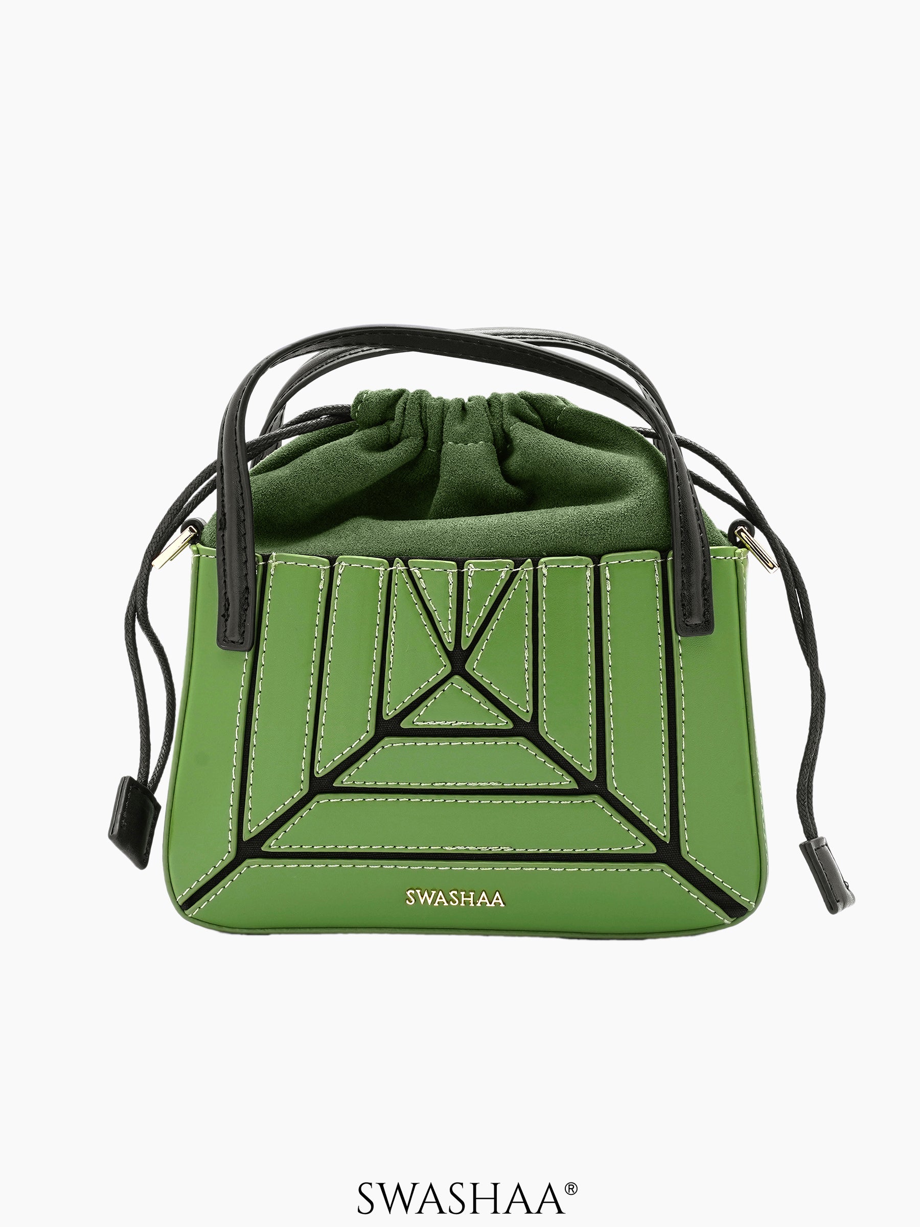 Grace Olive Green Women's Leather Sling Bag