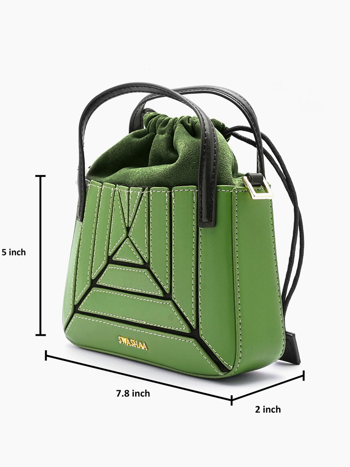 Grace Olive Green Women's Leather Sling Bag