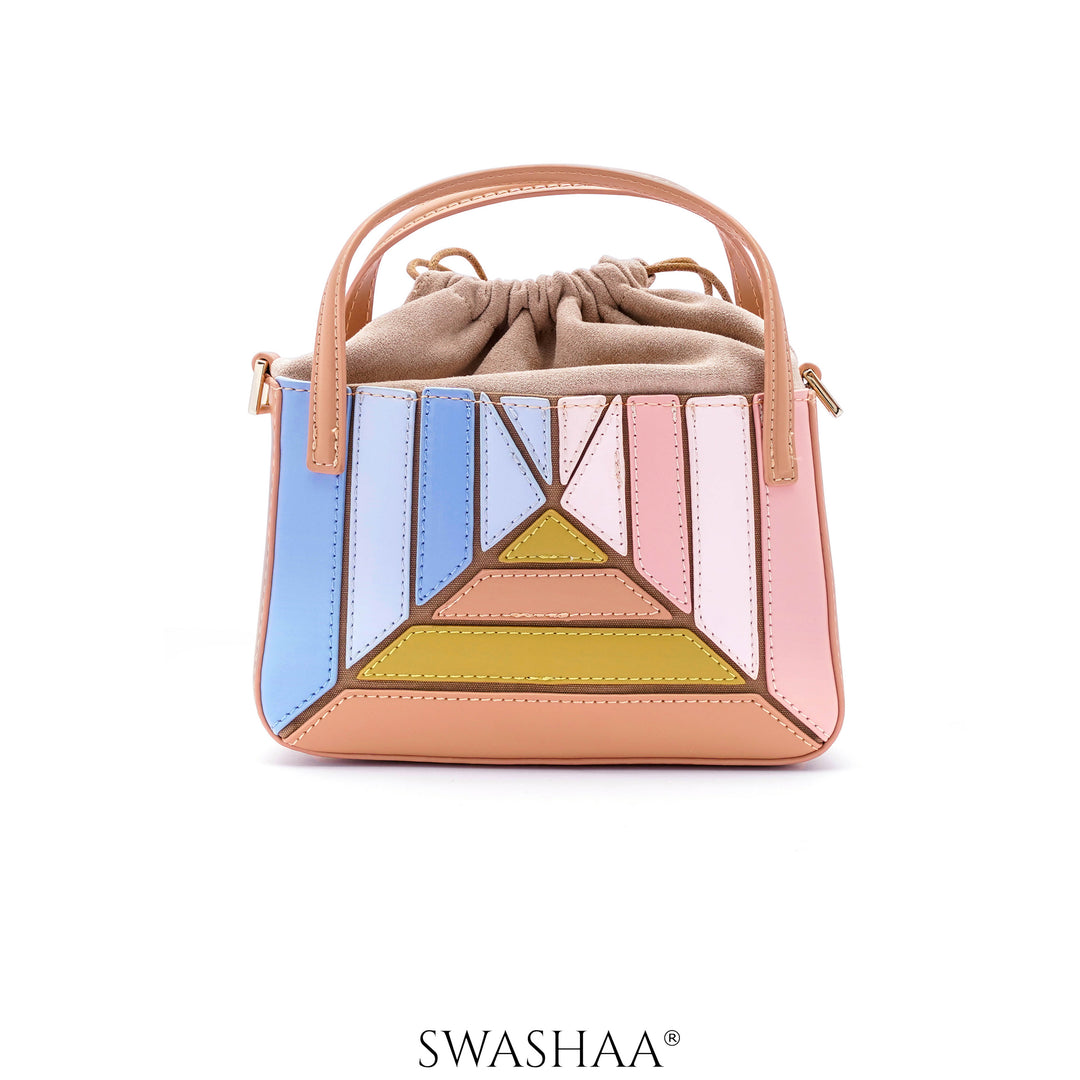 Grace Pastel Multi Leather Sling Bag