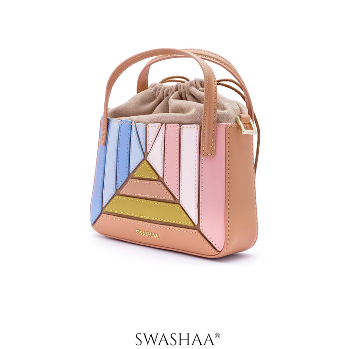 Grace Pastel Multi Leather Sling Bag