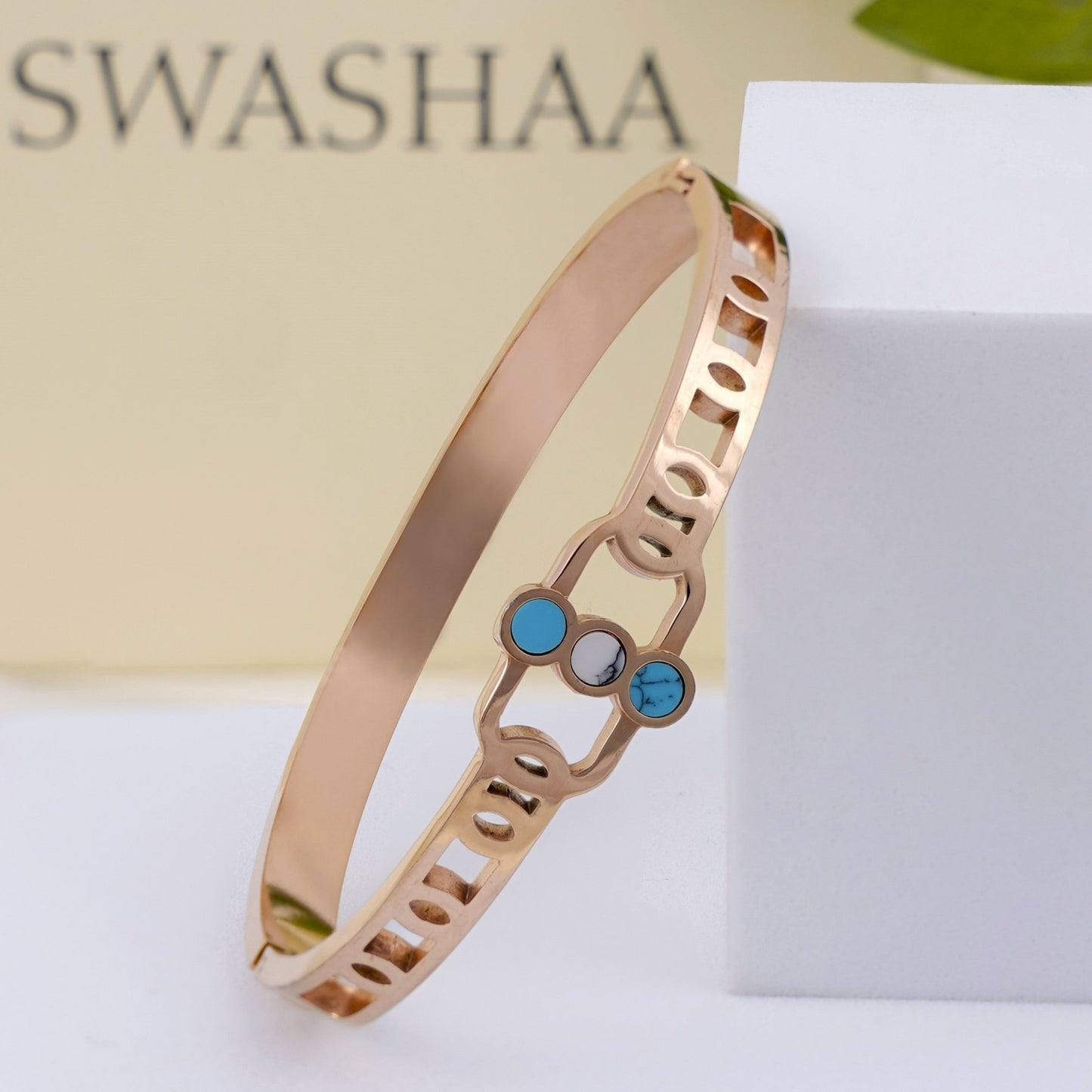 Hylee Rosegold Plated Bracelet