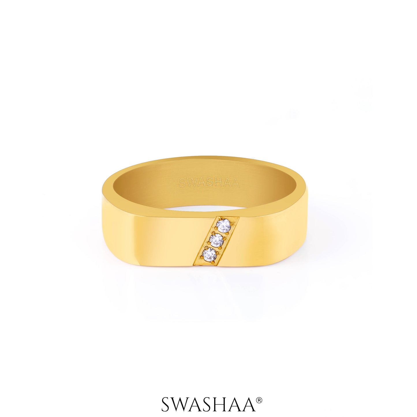 Harward 18K Gold Plated Men's Ring