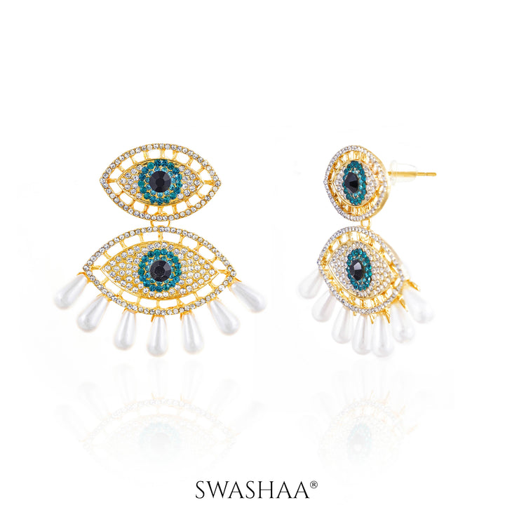 Havana Eye 18K Gold Plated Earrings