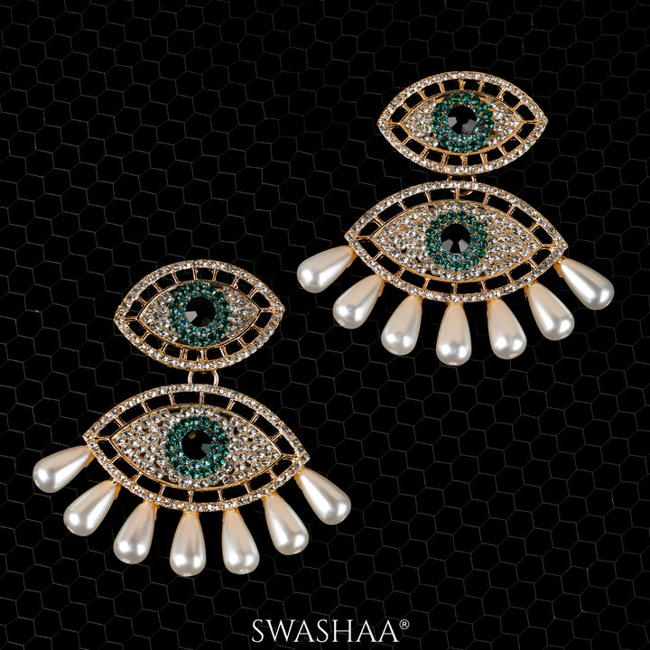 Havana Eye 18K Gold Plated Earrings