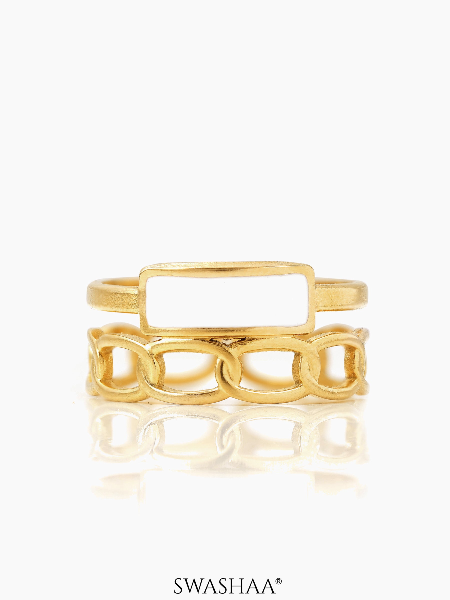 Helen 18K Gold Plated Ring - Swashaa