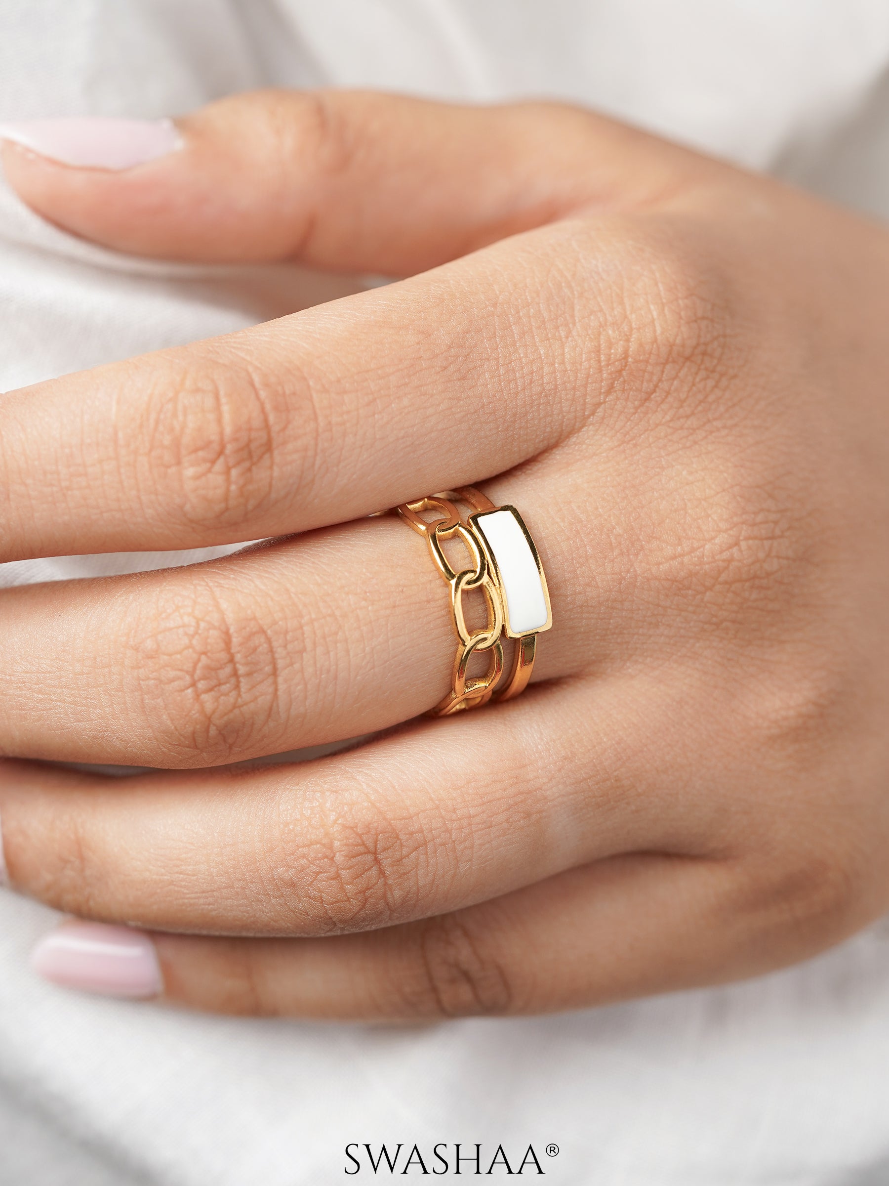 Helen 18K Gold Plated Ring - Swashaa