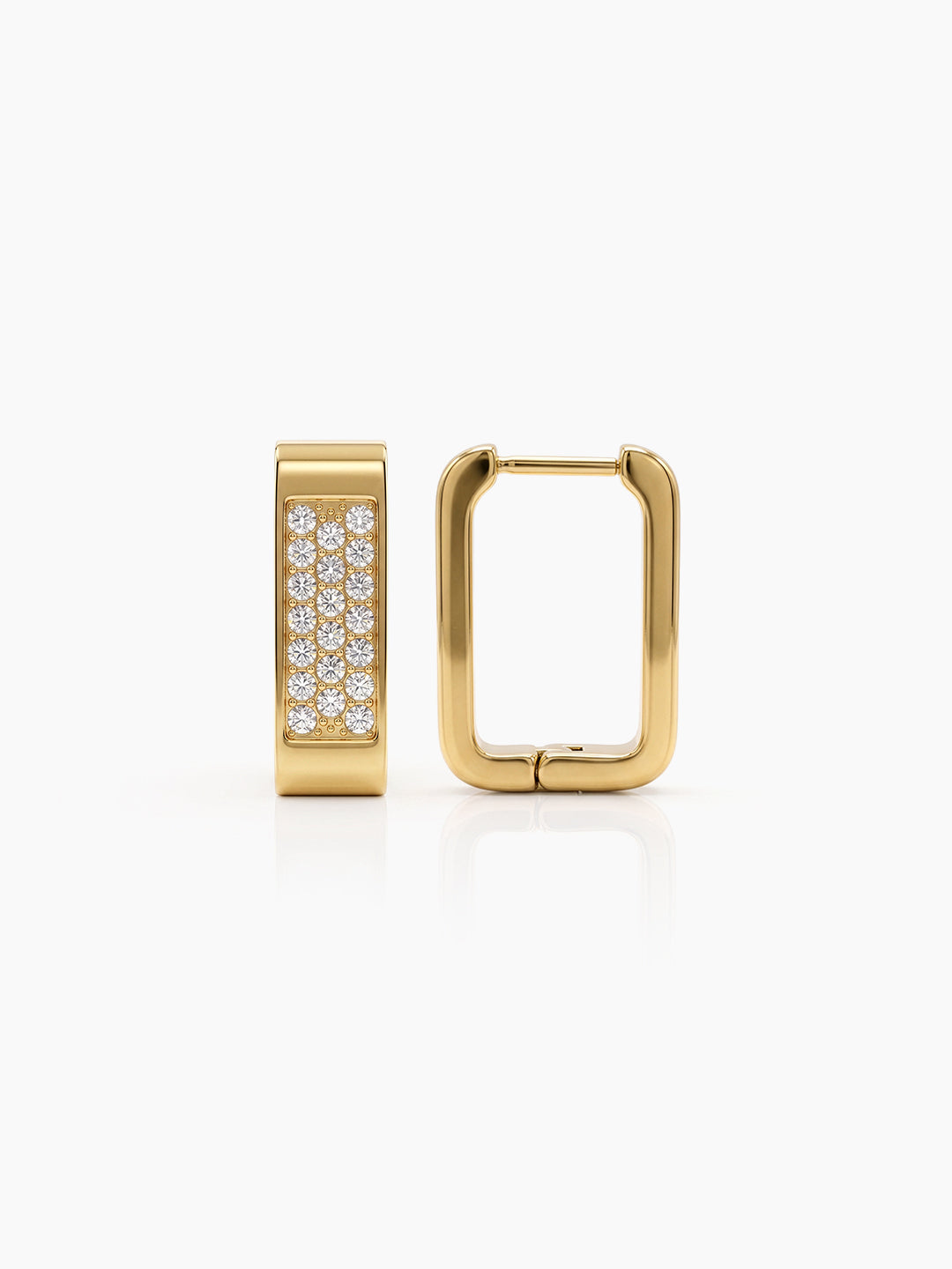 Honora Diamond 18K Gold Plated Women's Hoop Huggie Earrings