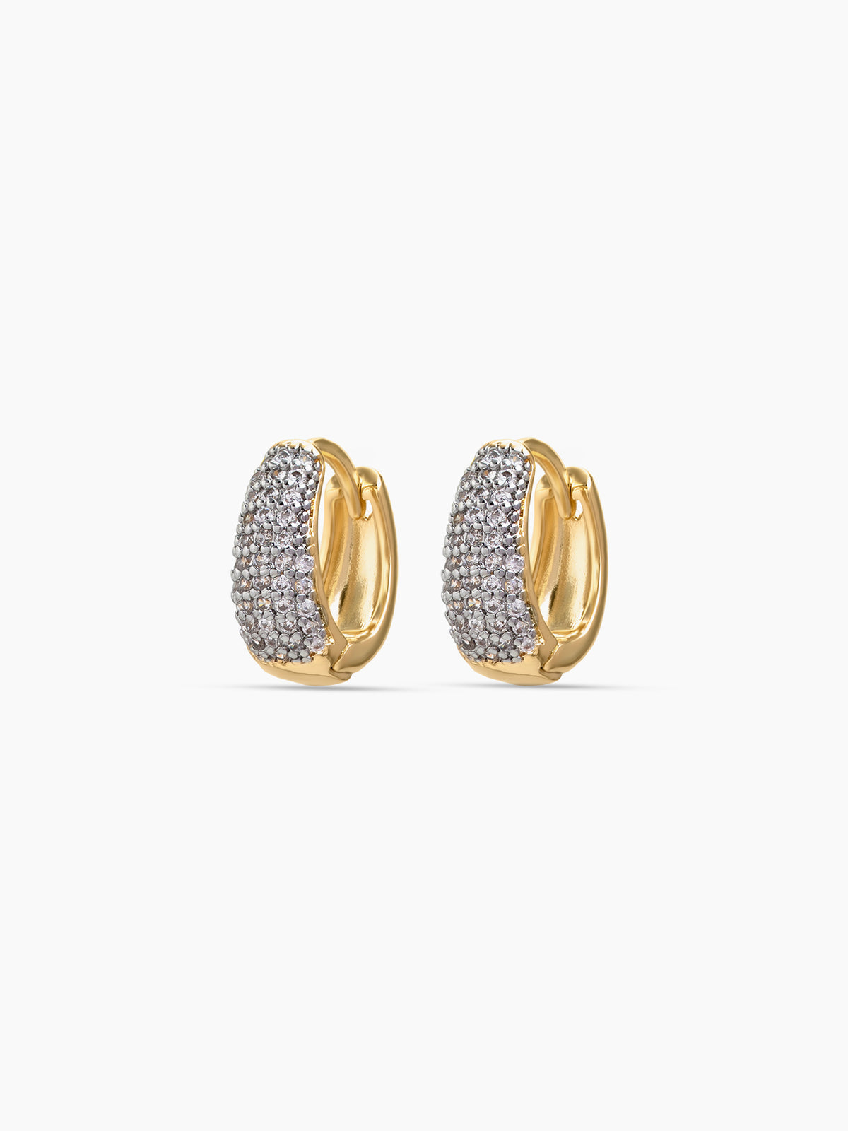 Honoria Diamond 18K Gold Plated Women's Hoop Earrings