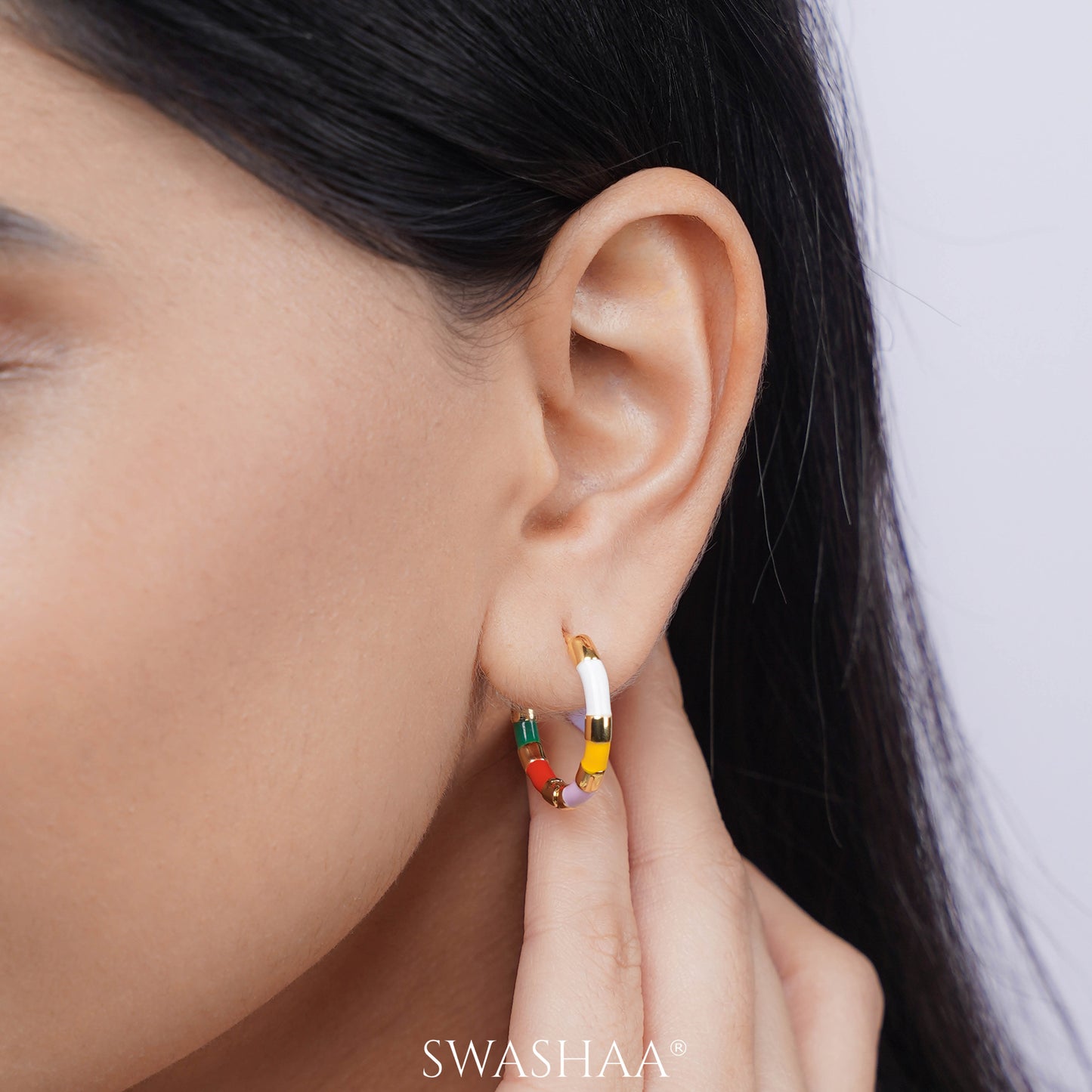 Hula 18K Gold Plated Hoop Earrings