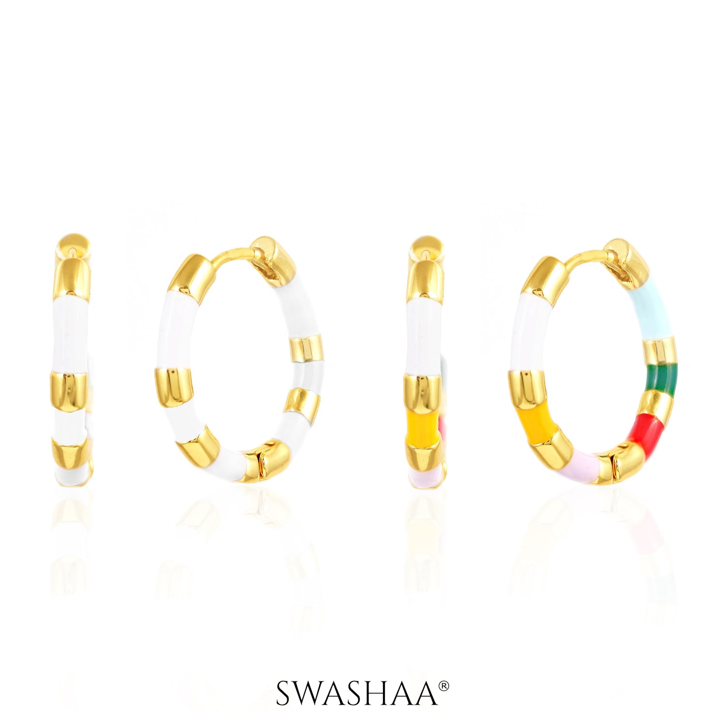 Hula 18K Gold Plated Hoop Earrings