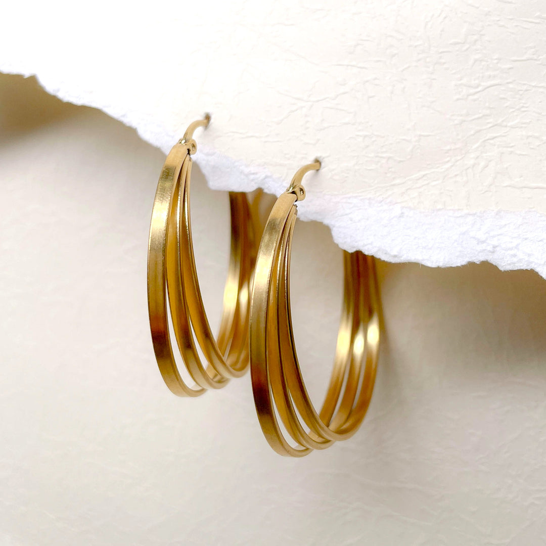 Arameh Loop Earrings - Swashaa