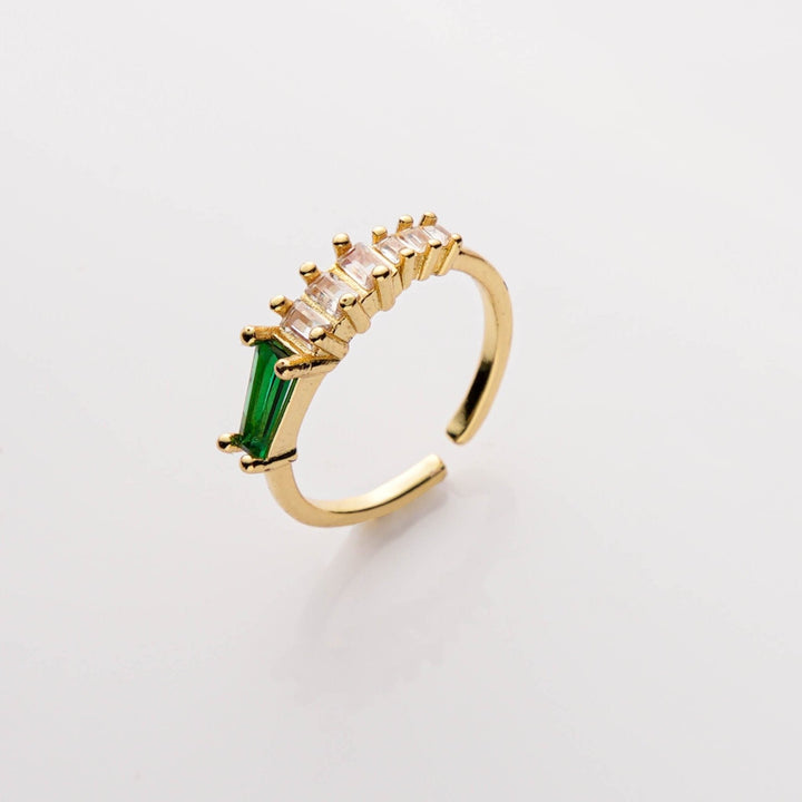 Ingrid Emarald 18K Gold Plated Ring