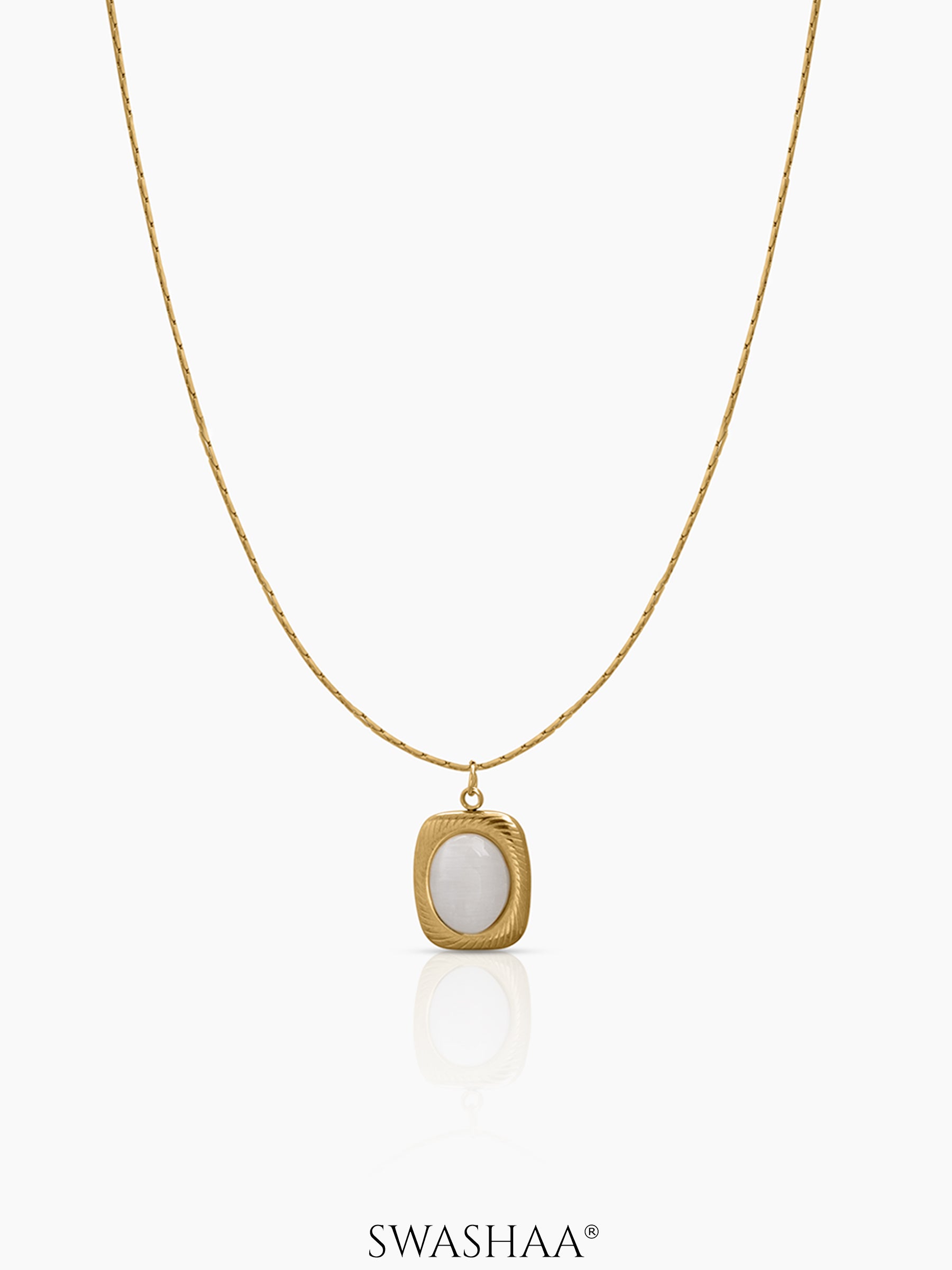 Jade Pearl Stone Necklace