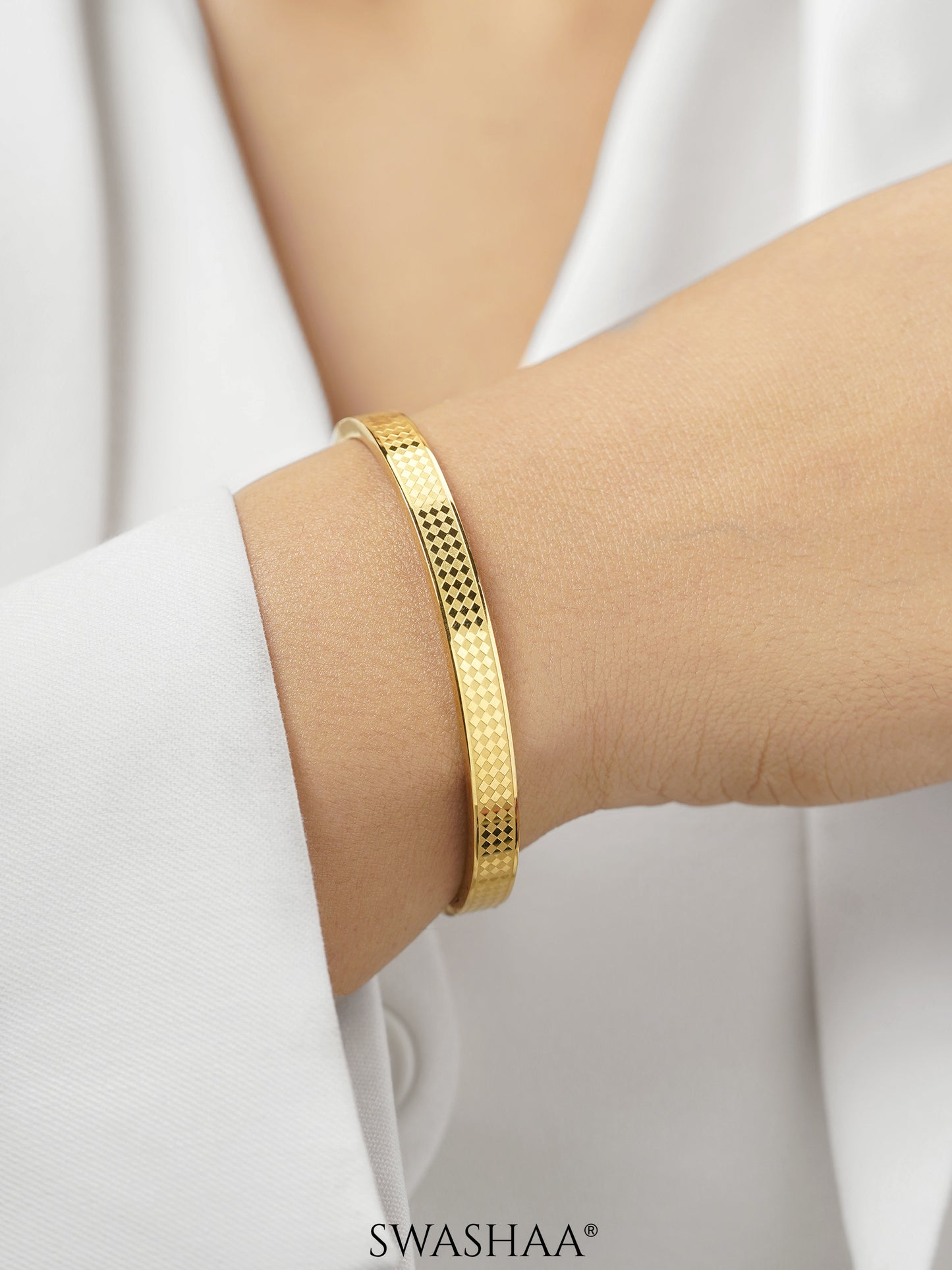 Jaden Pattern 18K Gold Plated Bracelet
