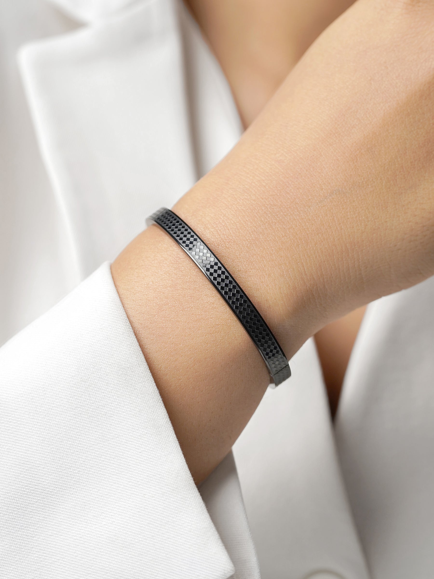Jaden Pattern Black Bracelet