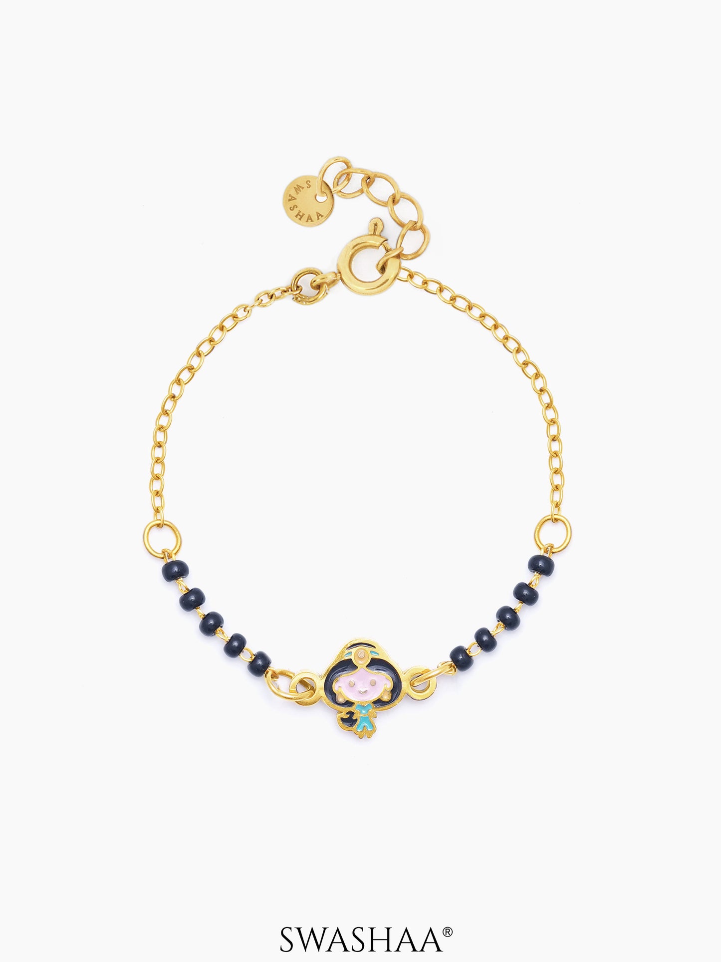 Jasmine's Charm 18K Gold Plated Kid's Nazariya Bracelet