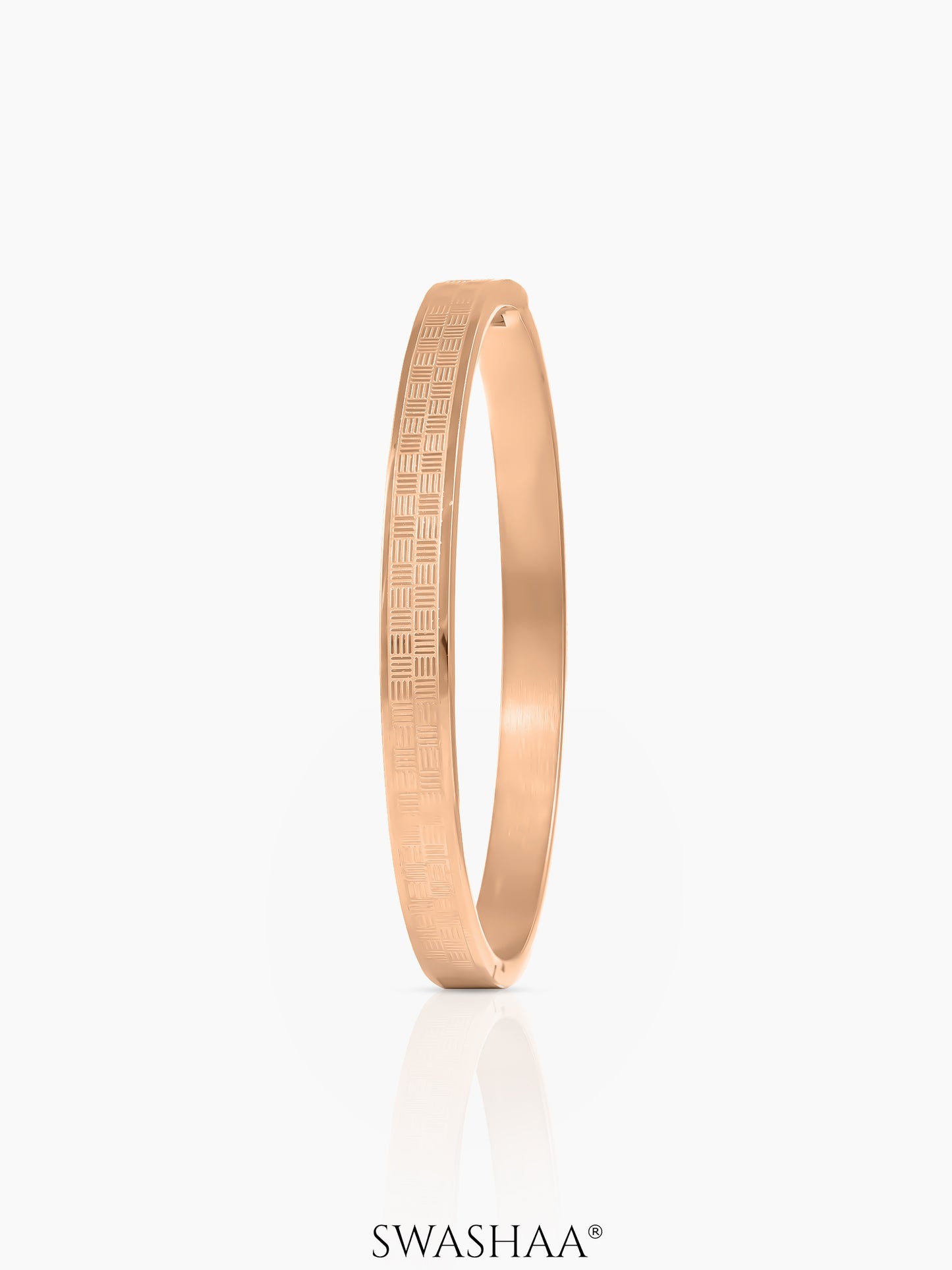 Jax Pattern Rosegold Plated Bracelet