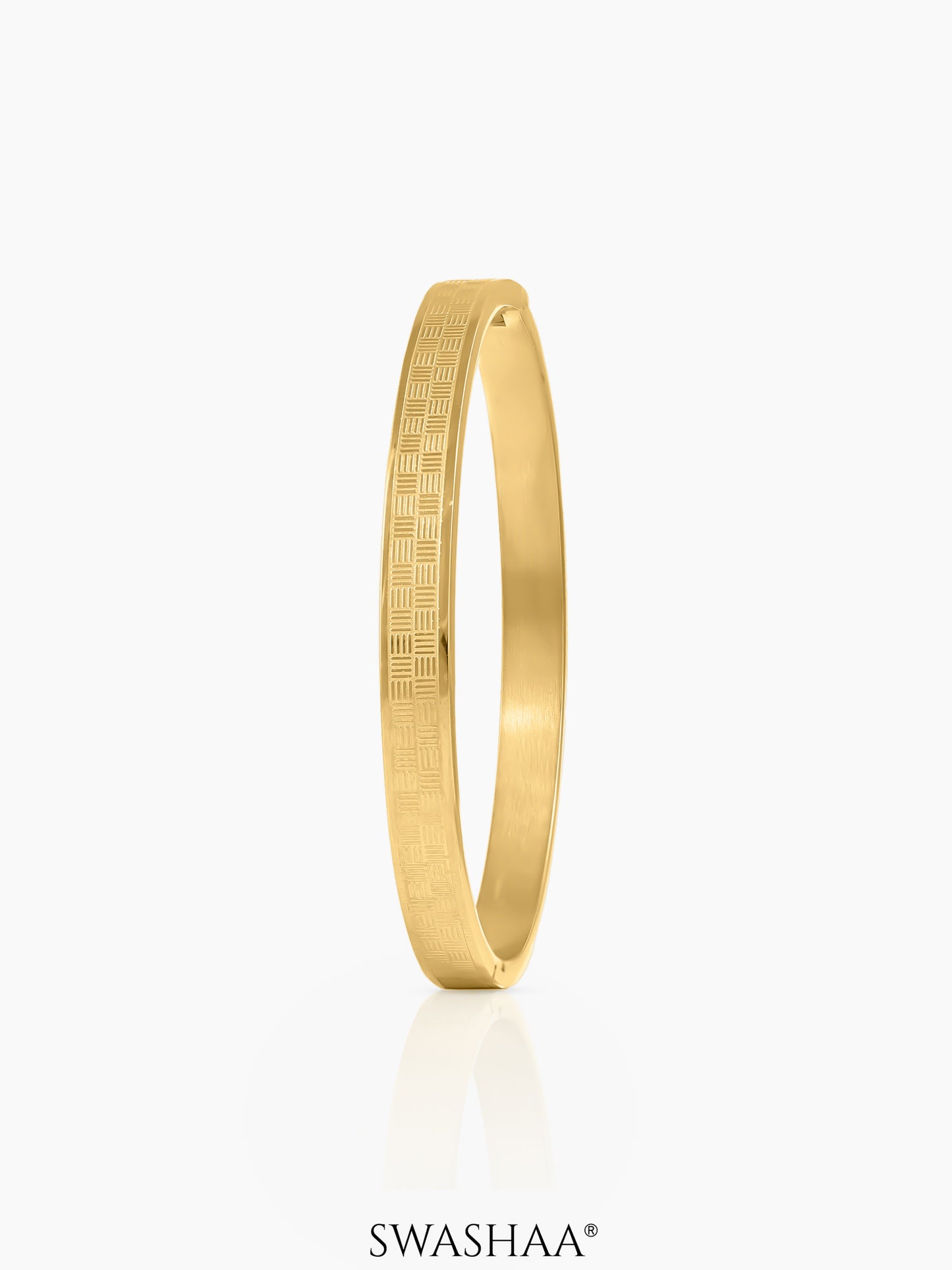 Jax  Pattern 18K Gold Plated Bracelet