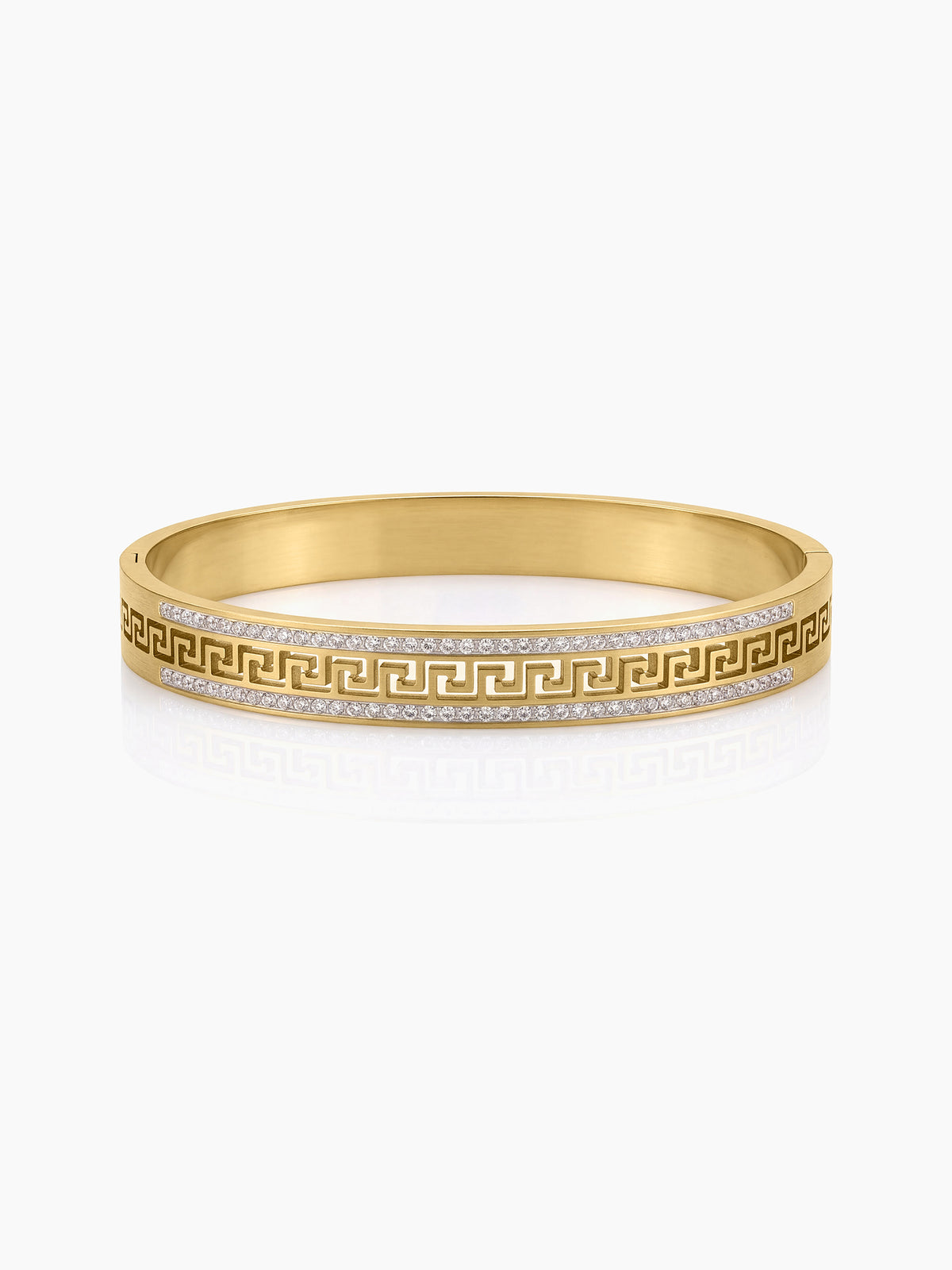 Isabella Diamond 18K Gold Plated Women's Solid Band Bracelets