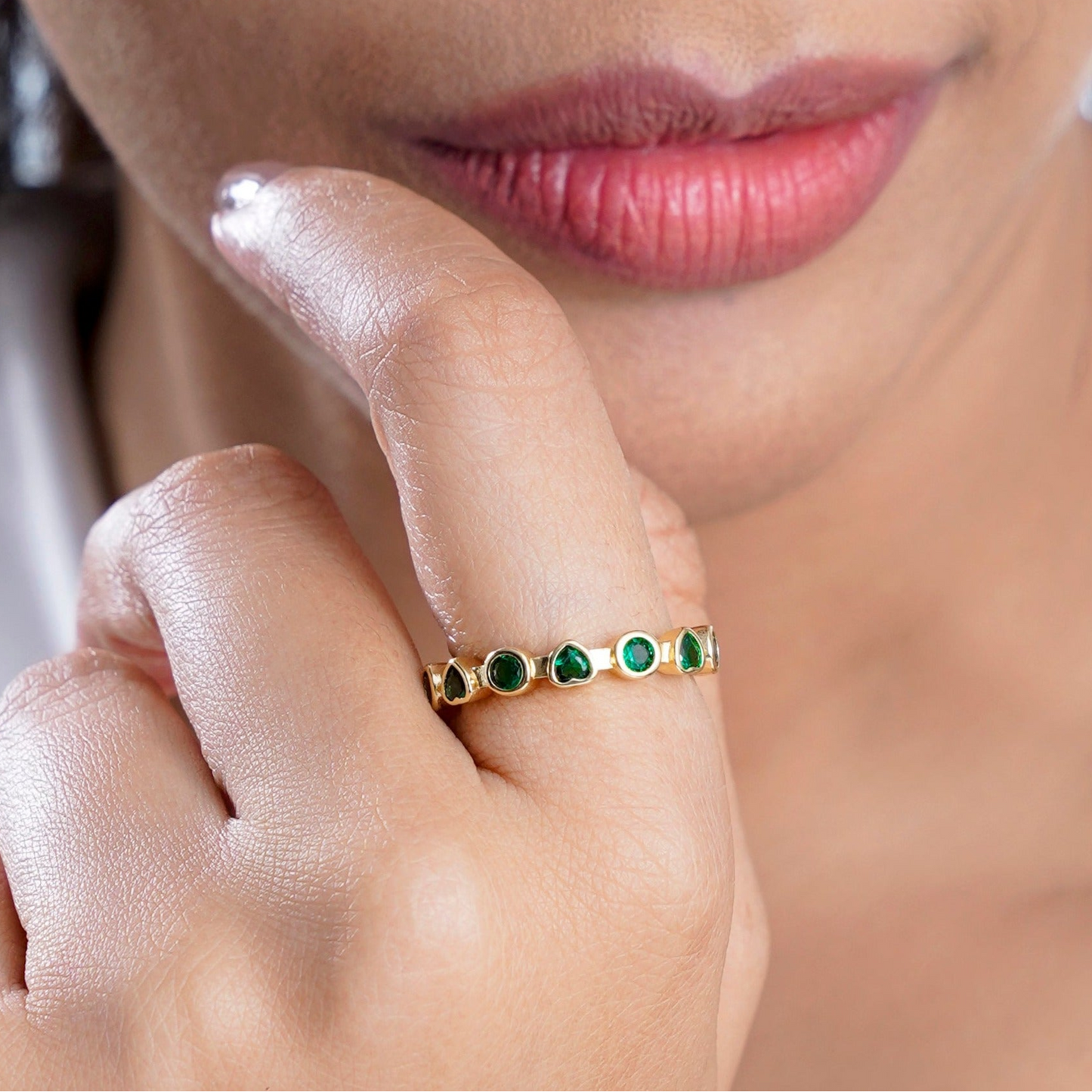 Katherine 18K Gold Plated Band Ring