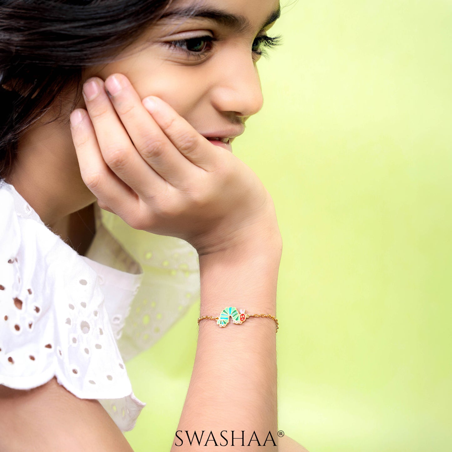 Kiro Snail Charms 18K Gold Plated Kid's Loose Bracelet