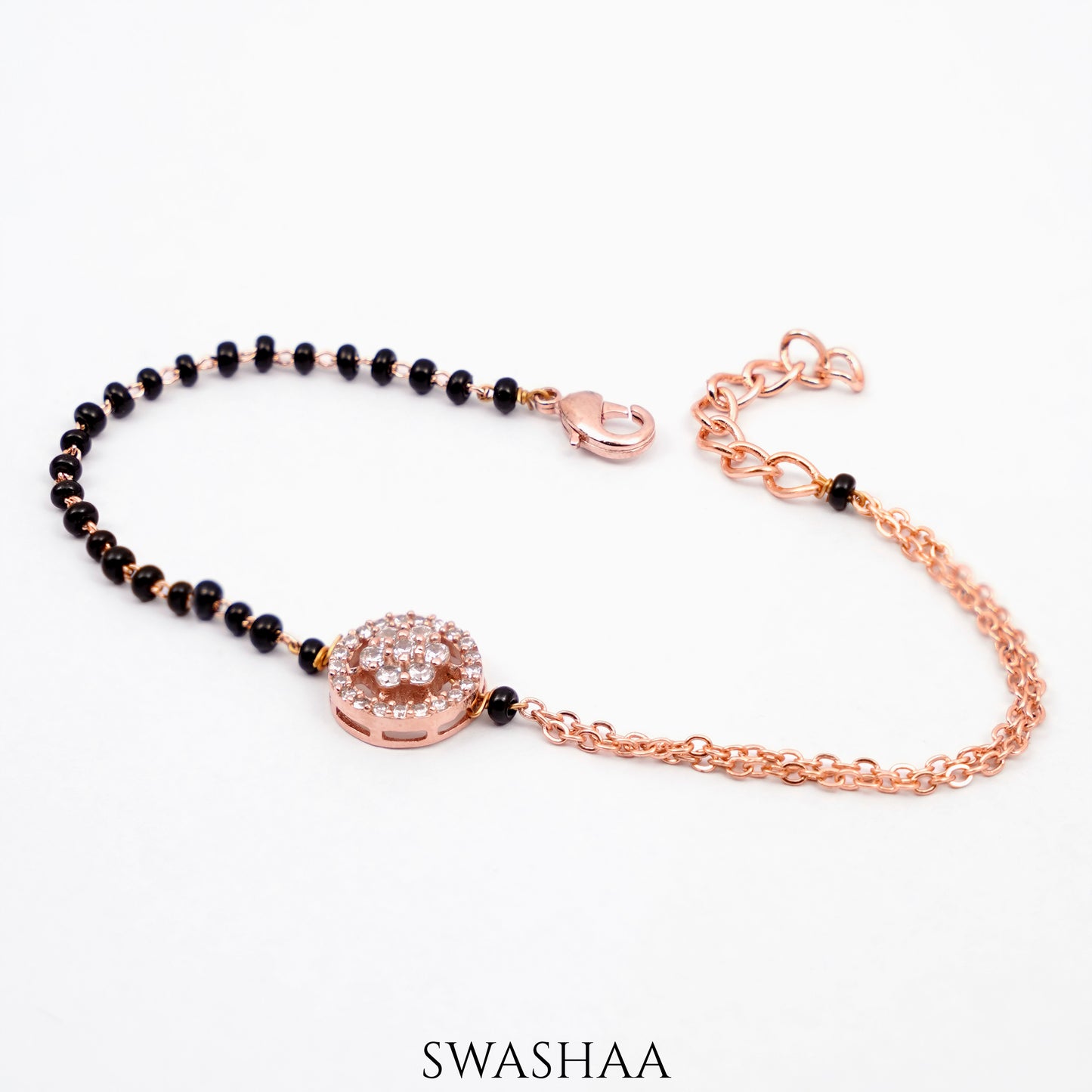 Kisna Rosegold Plated Mangalsutra Bracelet