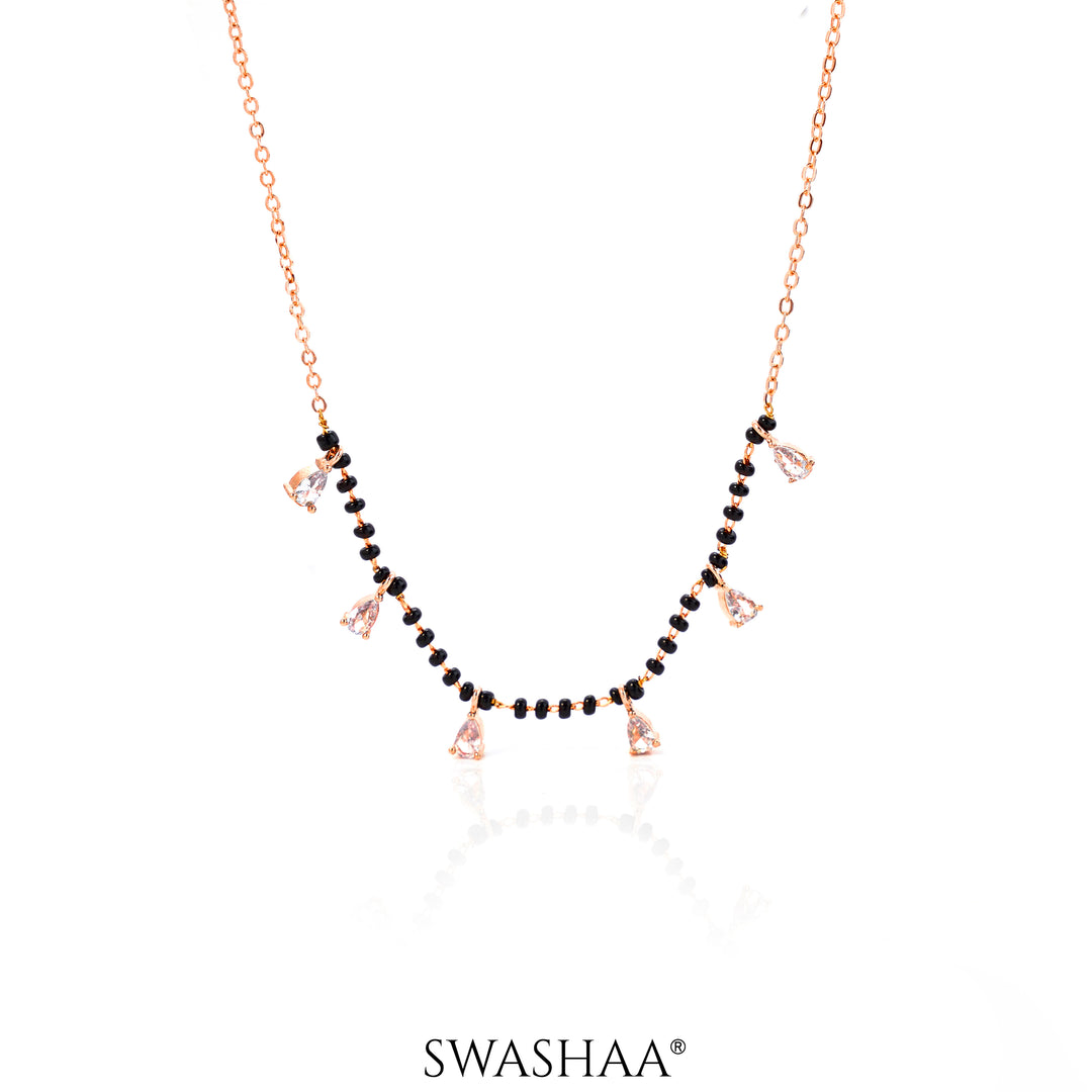 Kunika Rosegold Plated Mangalsutra