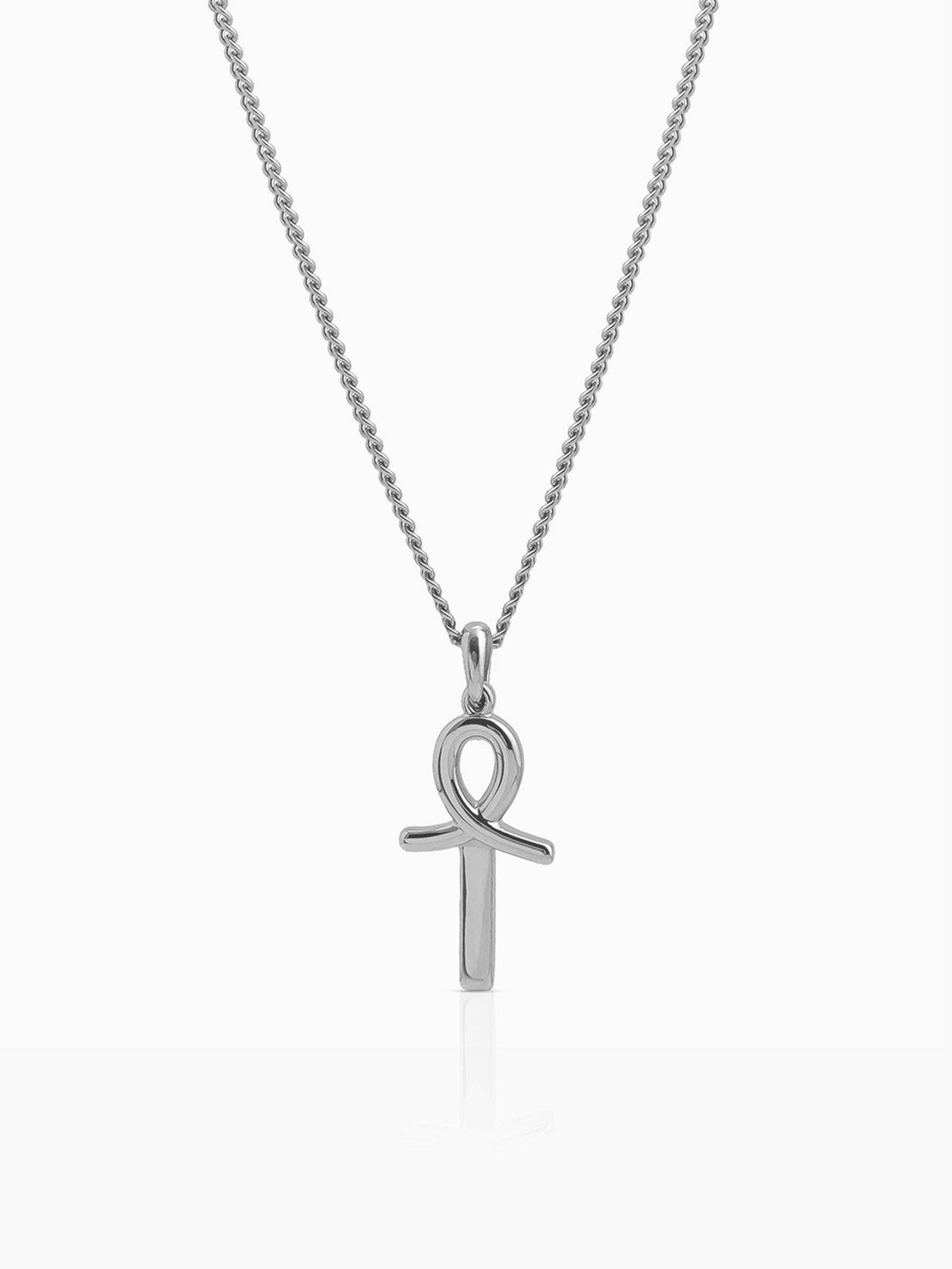 Kaevor Ankh Silver Men’s Chain Pendant - Swashaa