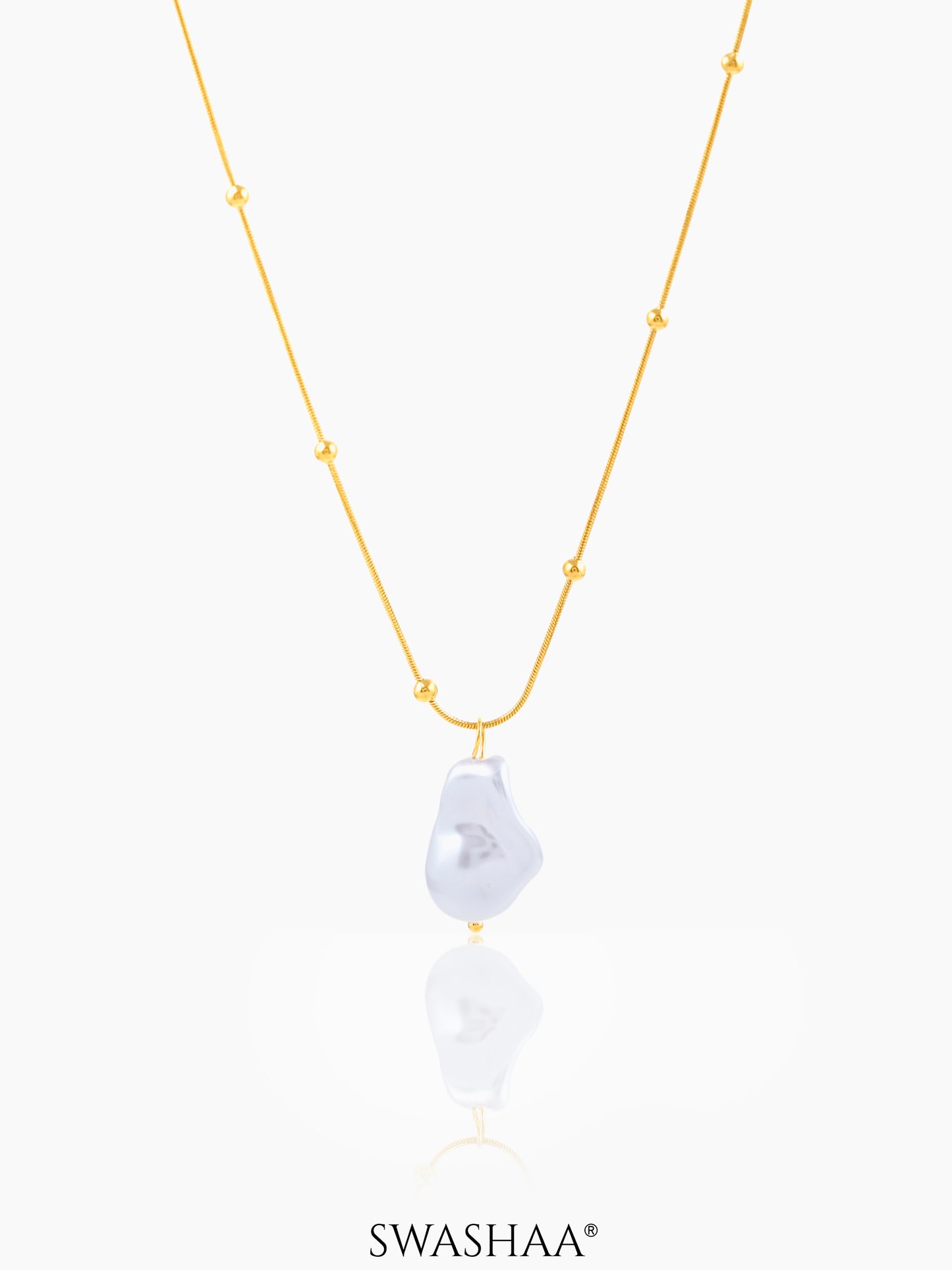 Kaino Pearl 18K Gold Plated Necklace