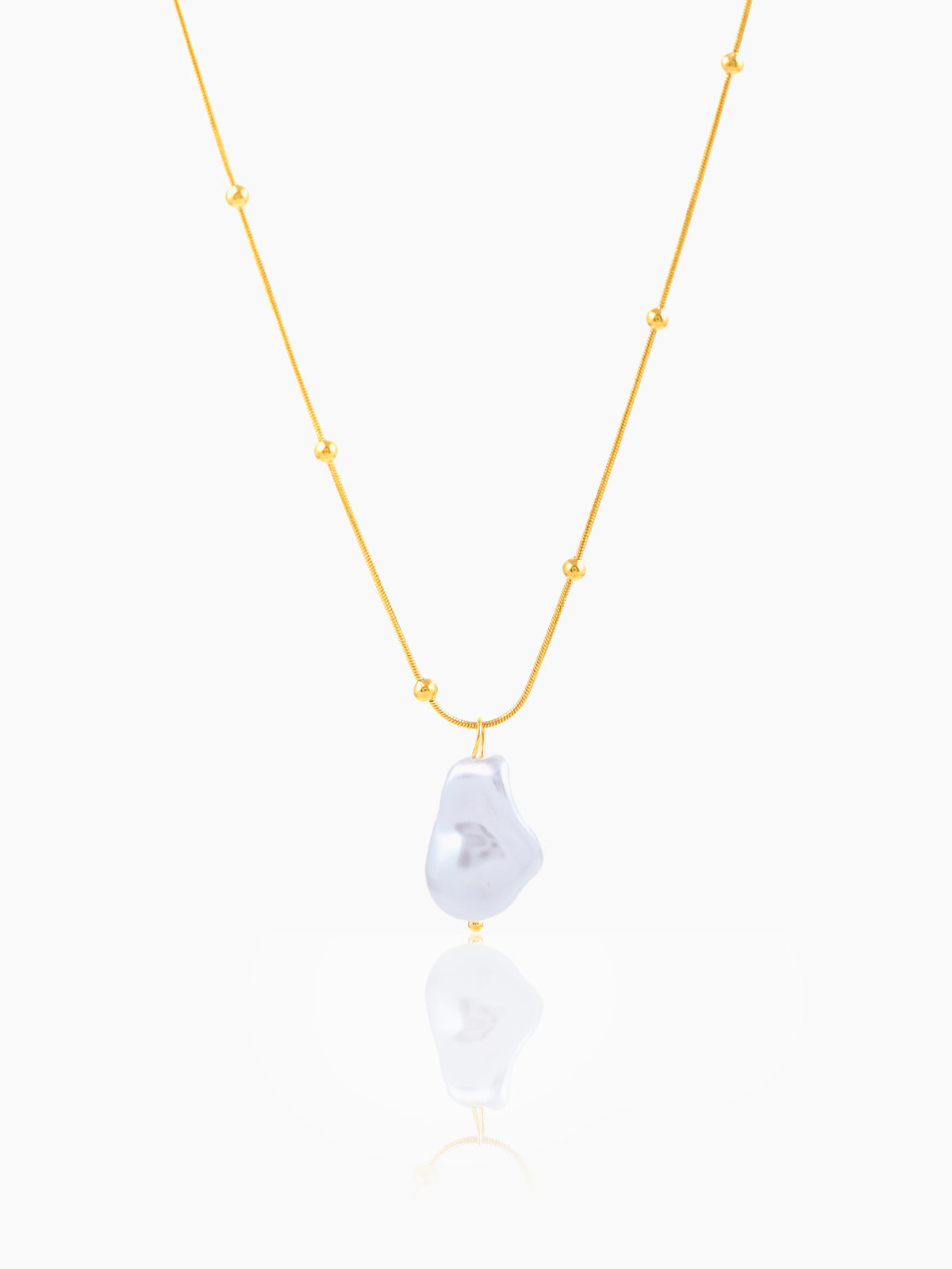 Kaino Pearl 18K Gold Plated Necklace