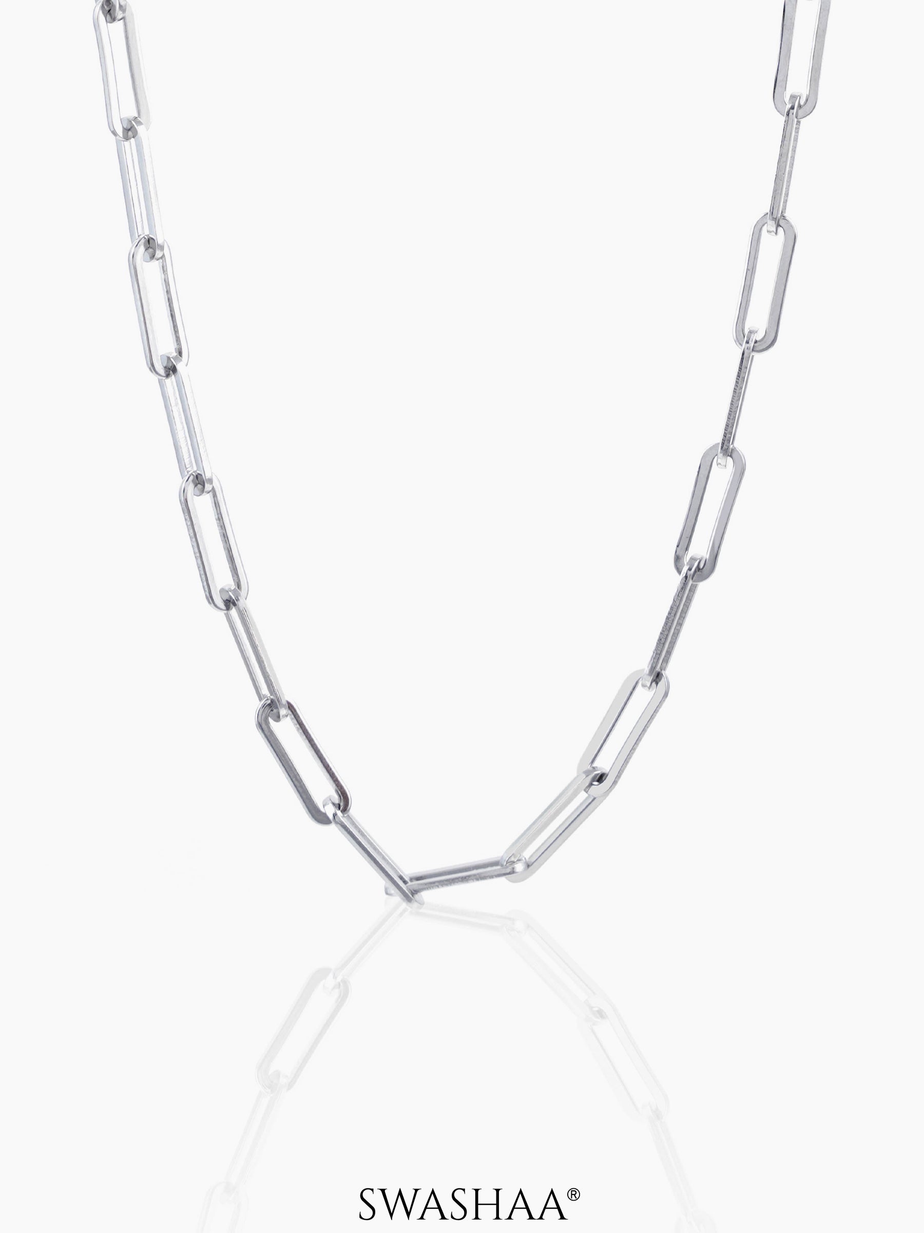 Kelvin Box Link Silver Men's Chain
