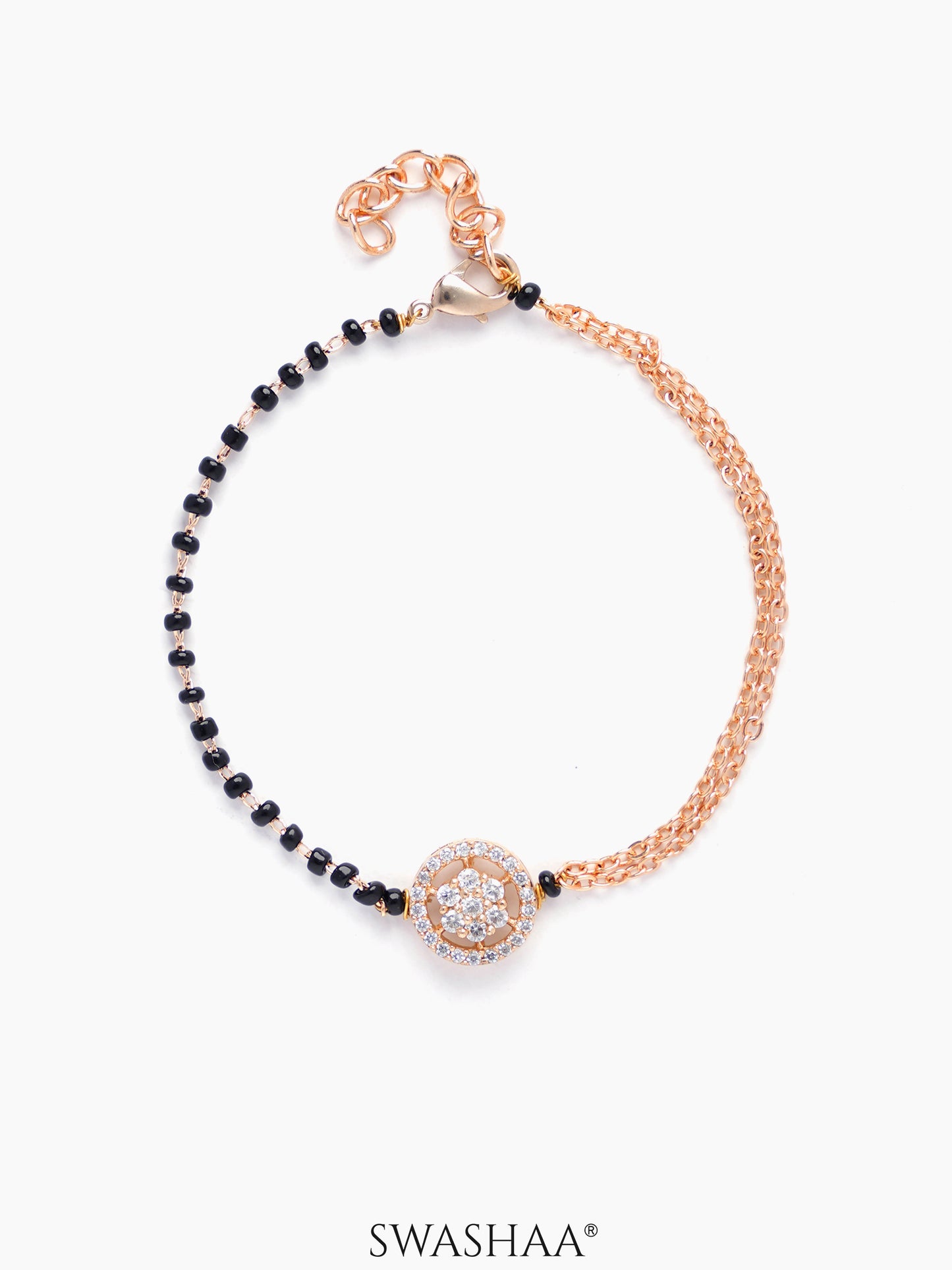 Kisna Rosegold Plated Mangalsutra Bracelet