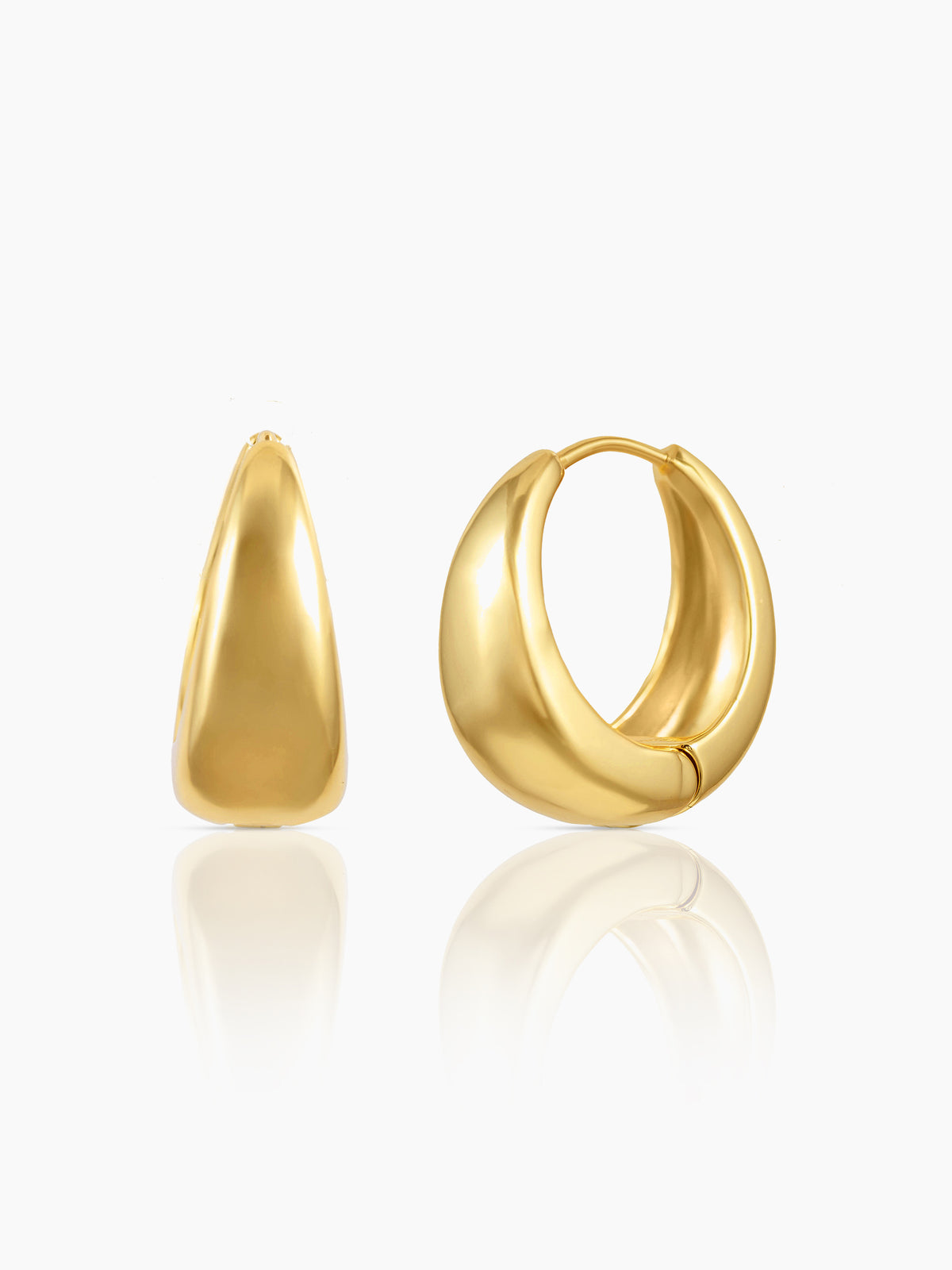 Lampa 18K Gold Plated Hoop Earrings
