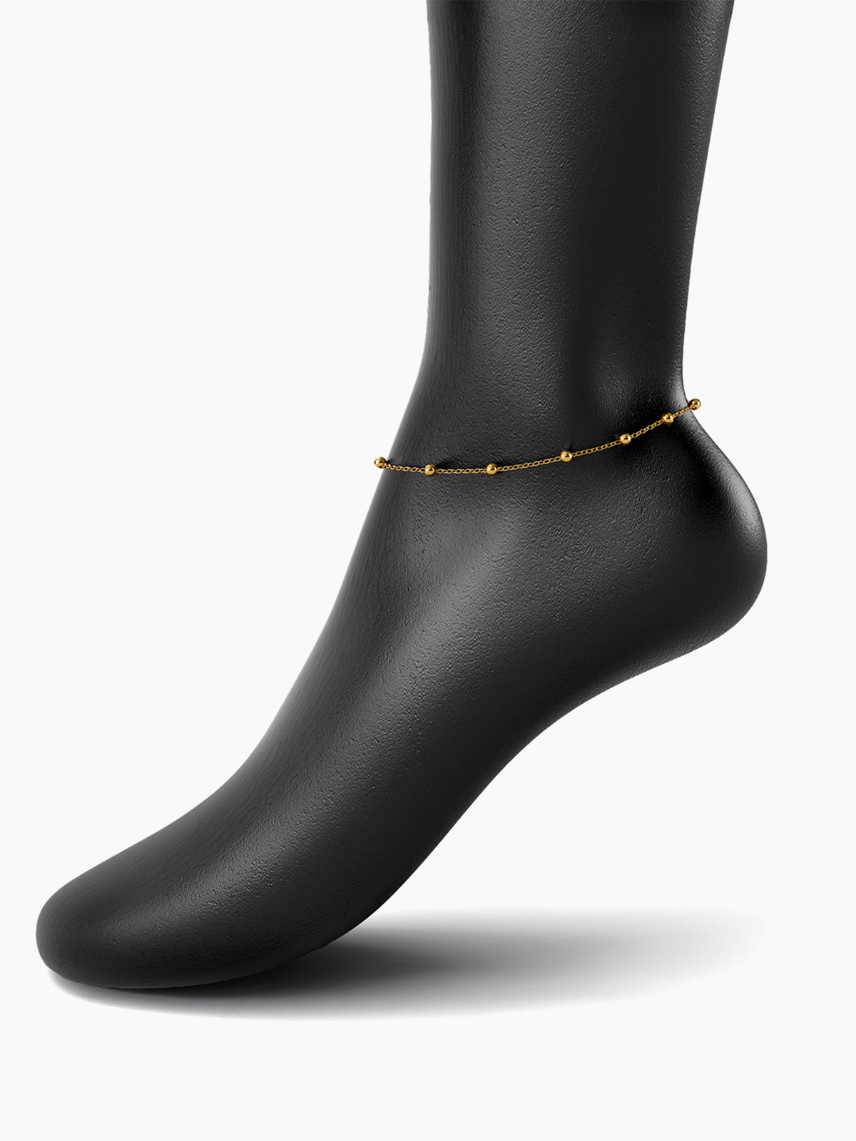 Leora Opal Dots Beads 18K Gold Plated Women's Anklet