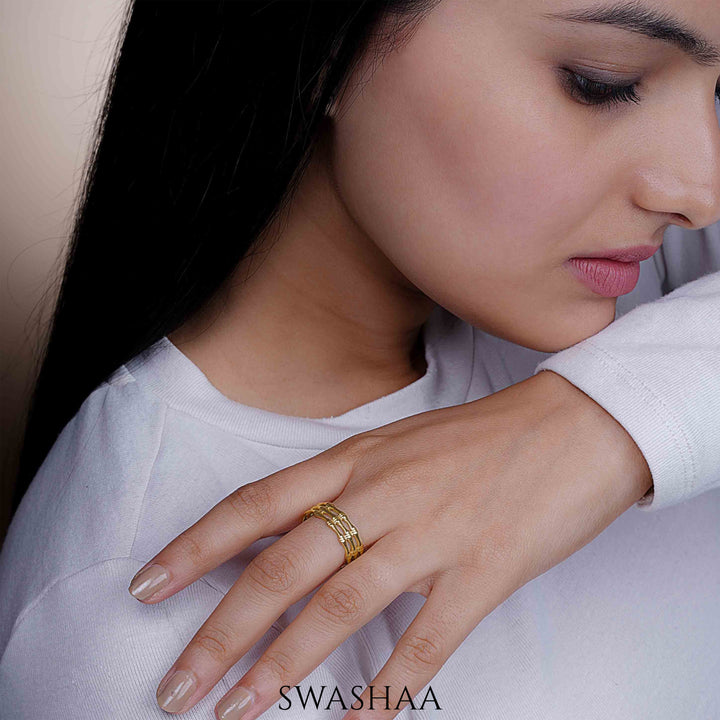 Lepa 18K Gold Plated Ring