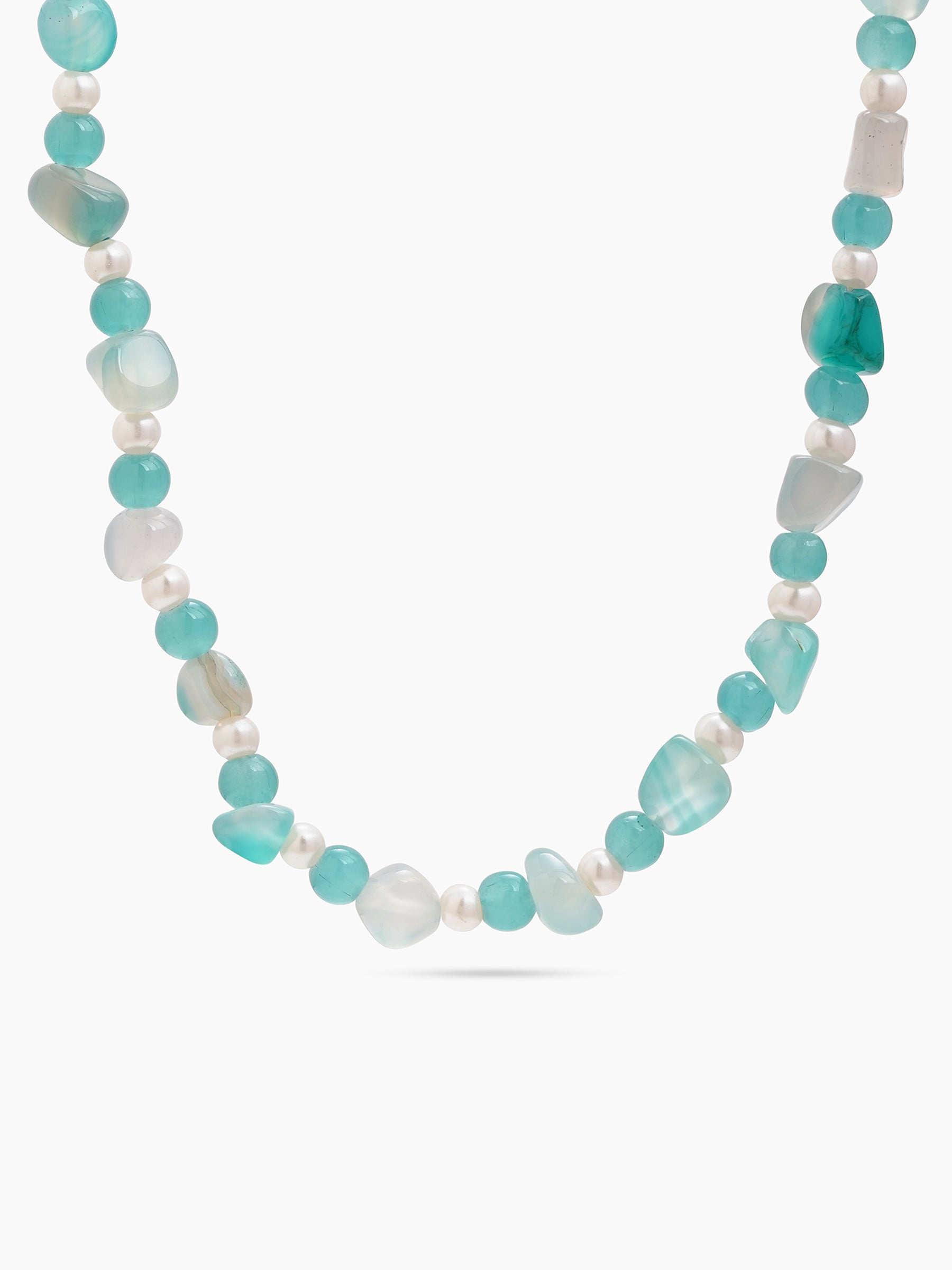 Lime Aqua Women’s Beaded Necklace