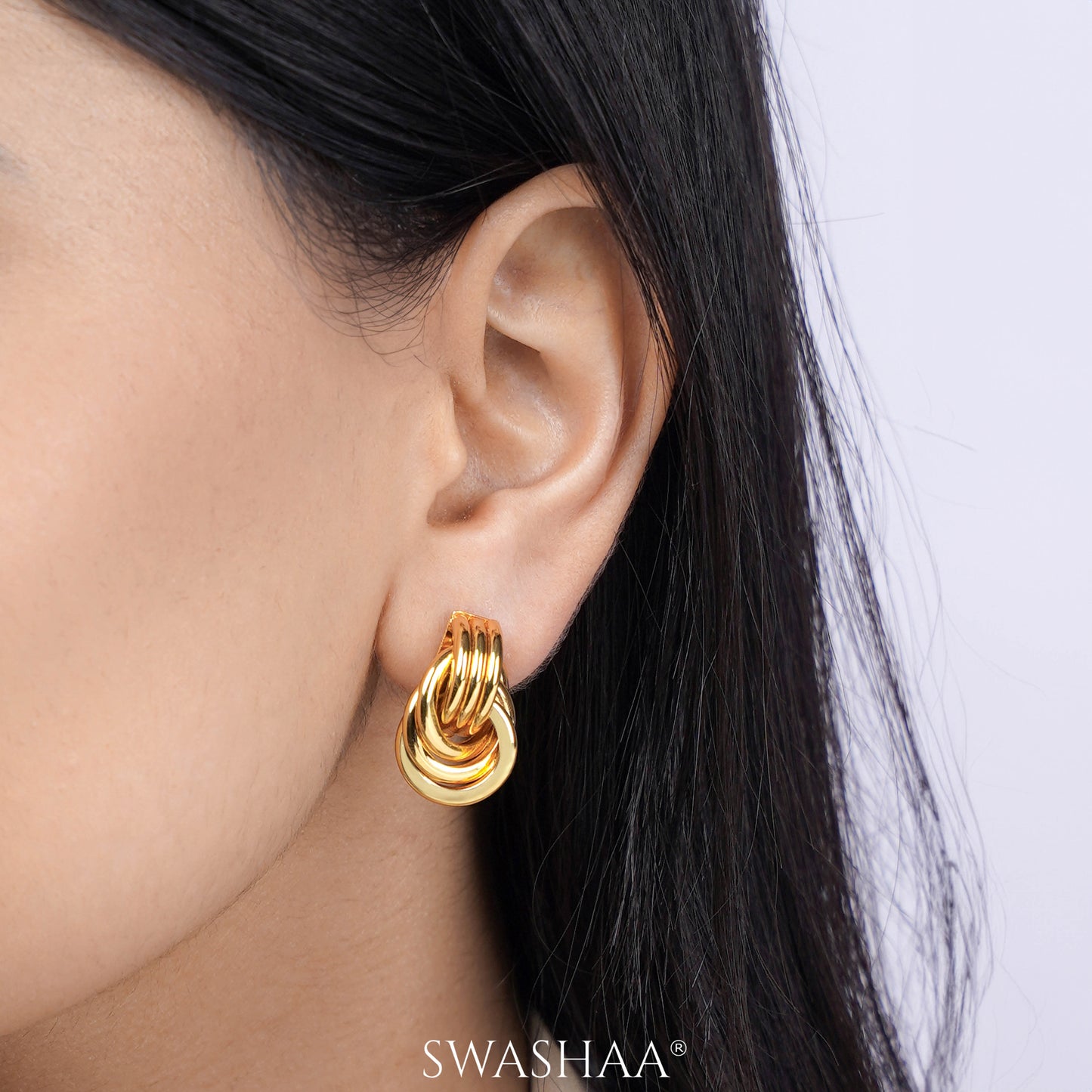 Linguine 18K Gold Plated Earrings