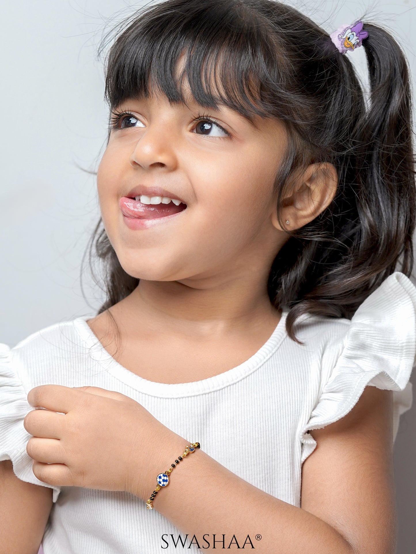 Little Champion Football Charms 18K Gold Plated Kid's Nazariya Loose Bracelet