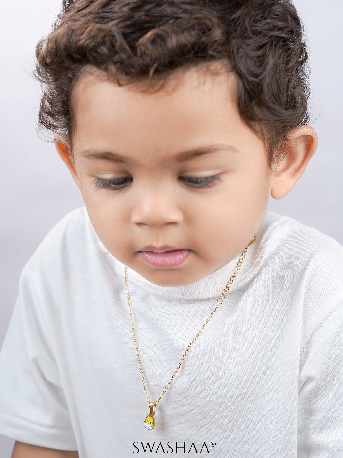 Little Giraffe 18K Gold Plated Kid's Chain Pendant