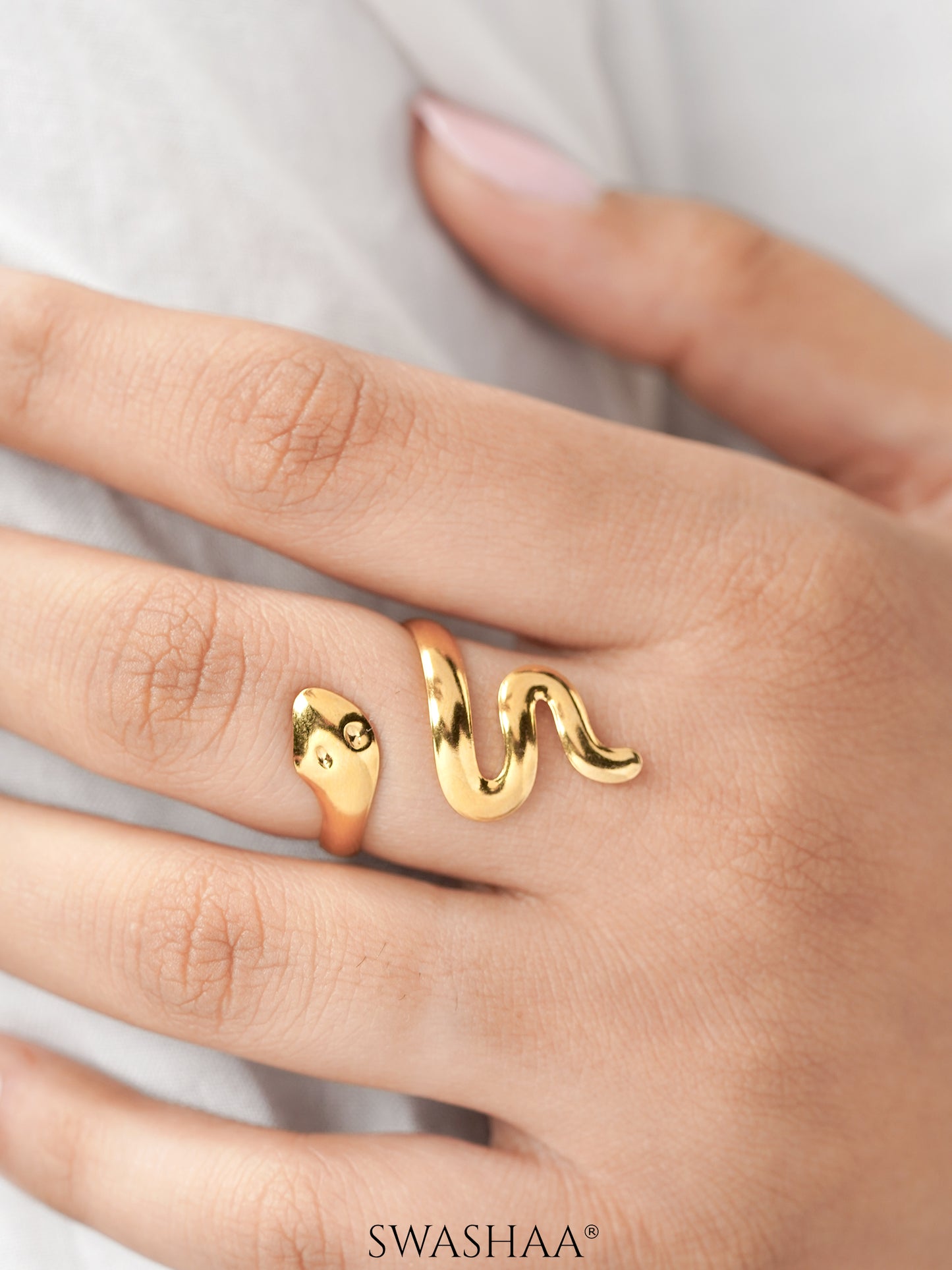 Lizz Snake 18K Gold Plated Ring