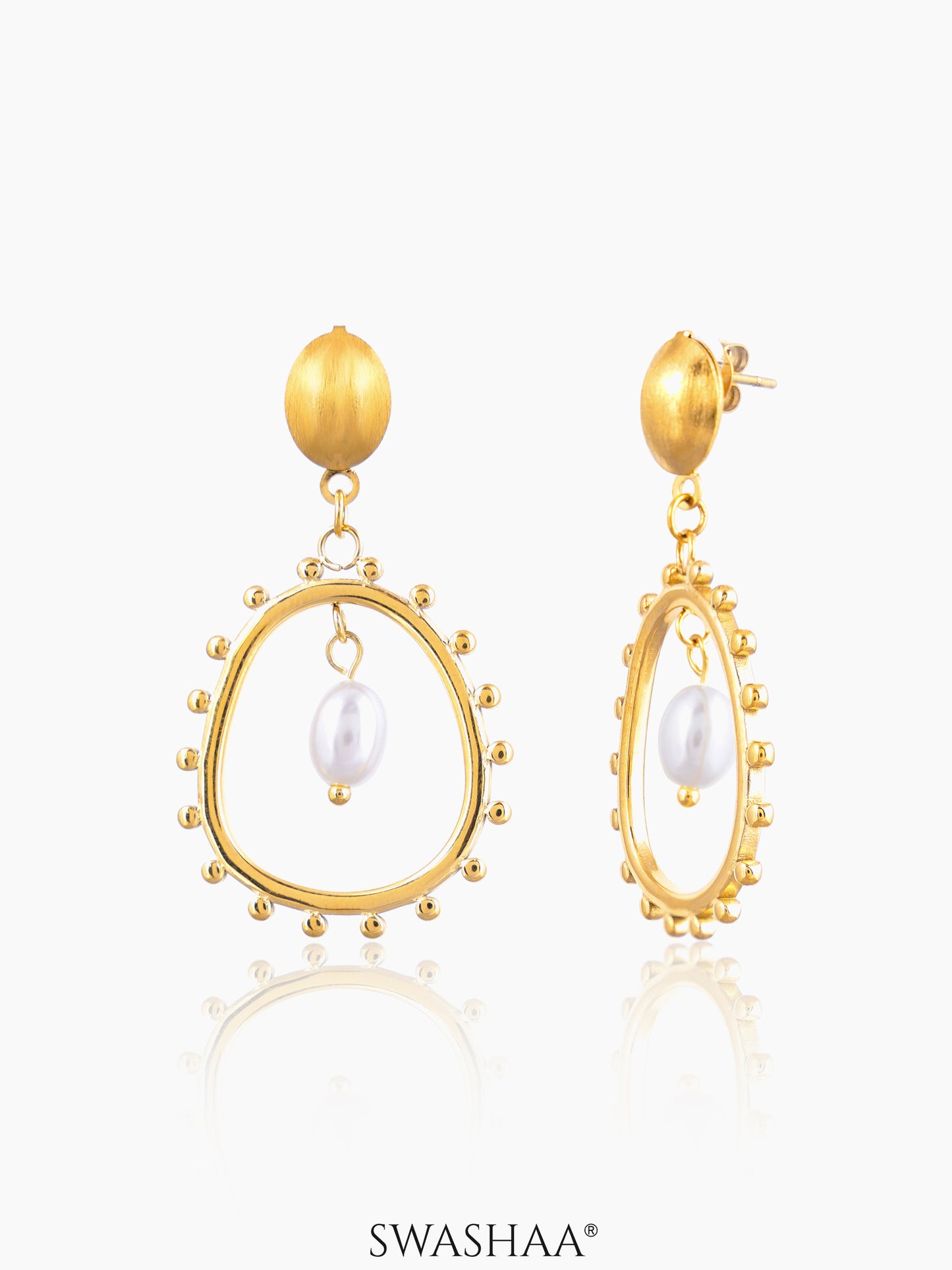 Loha Pearl 18K Gold Plated Earrings