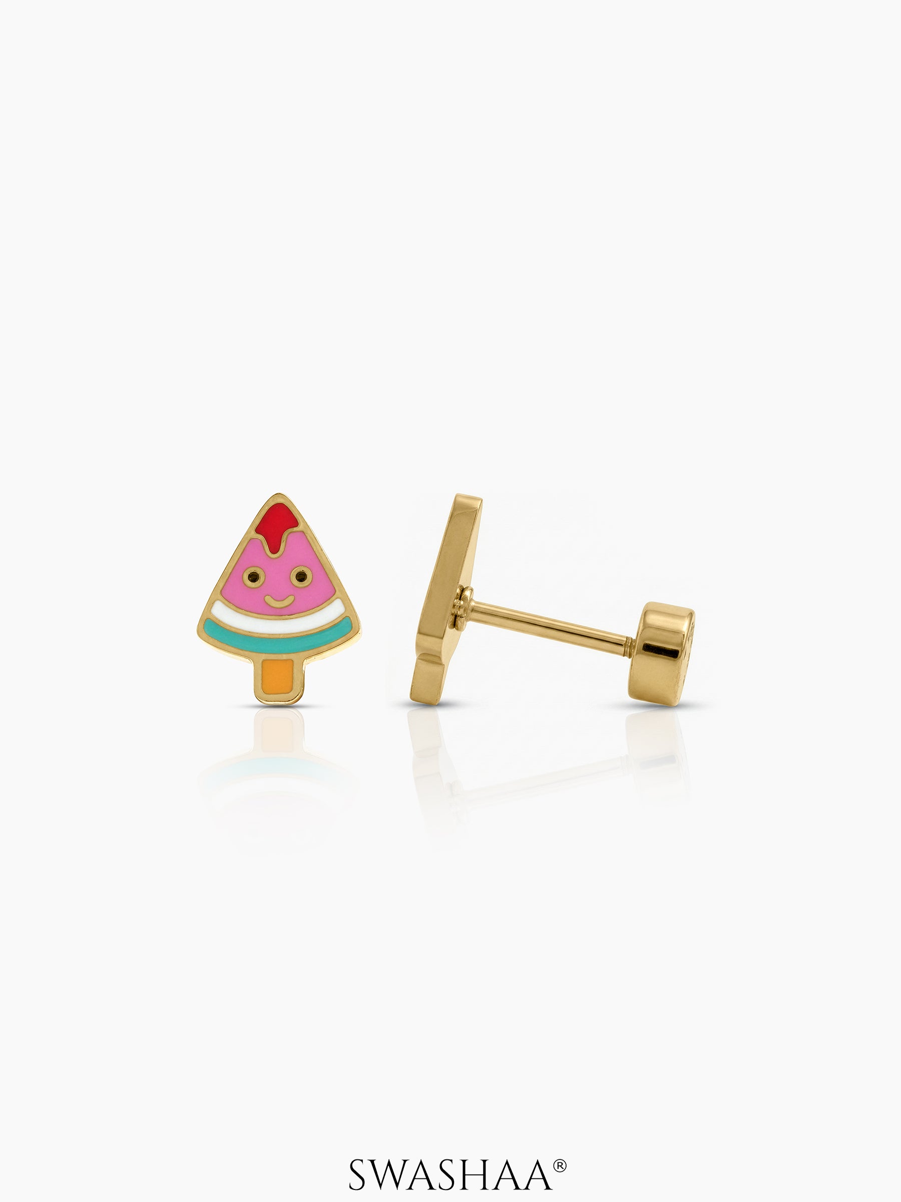 Luma Watermelon Kid’s Stud Earrings - Swashaa