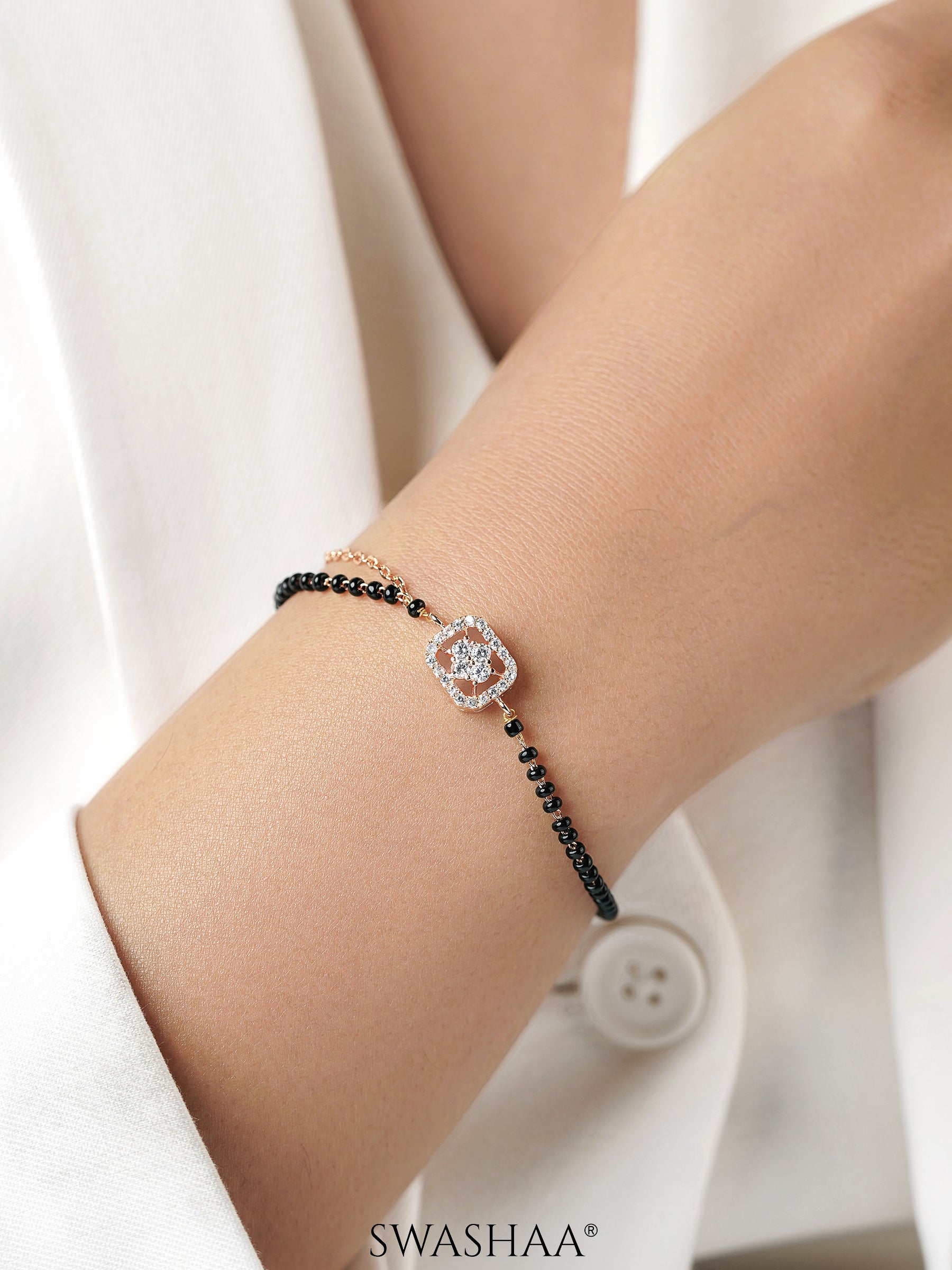 Maher Rosegold Plated Mangalsutra Bracelet