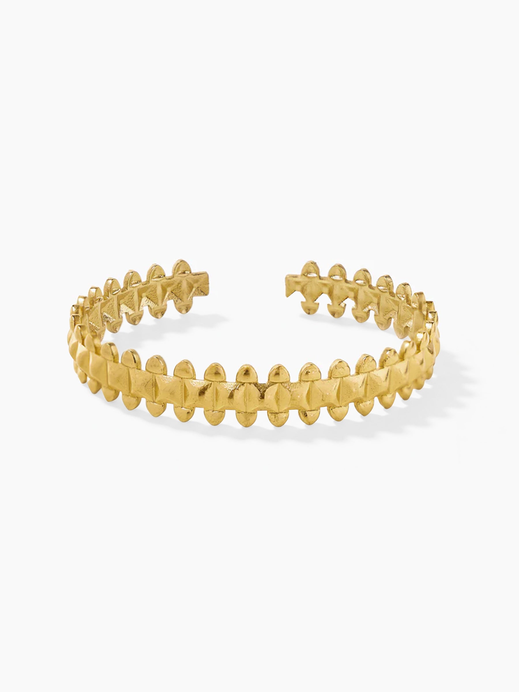 Manya Textured 18K Gold Plated Cuff Bracelet