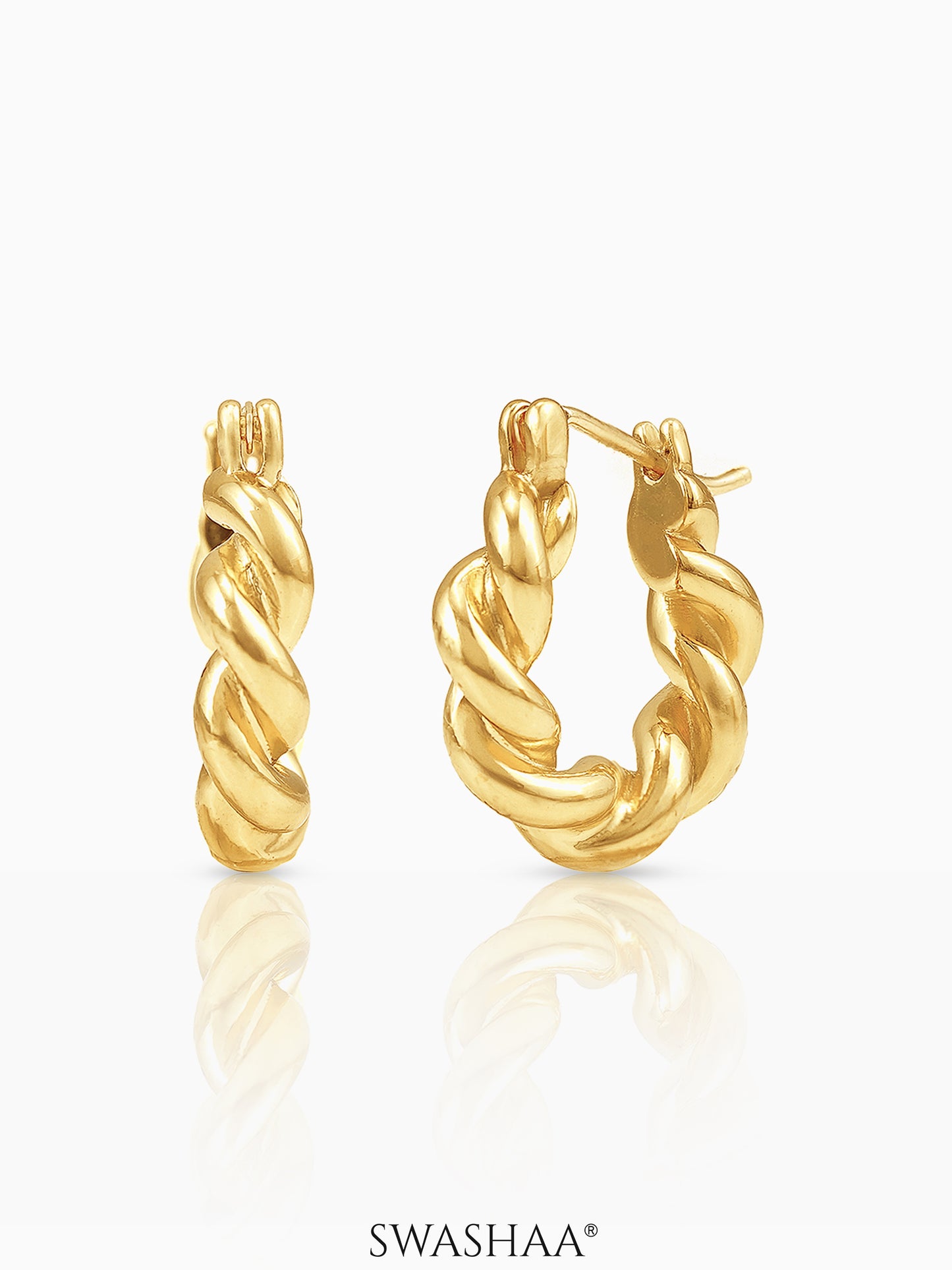 Marcus 18K Gold Plated Hoop Earrings
