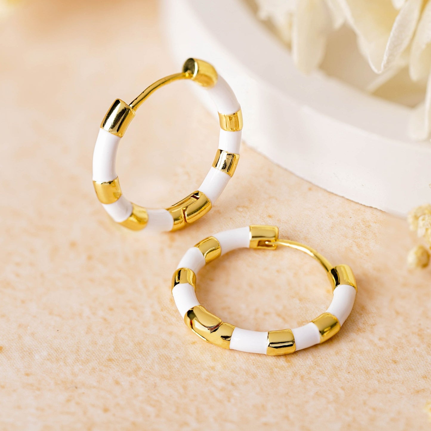 Hula 18K Gold Plated Hoop Earrings