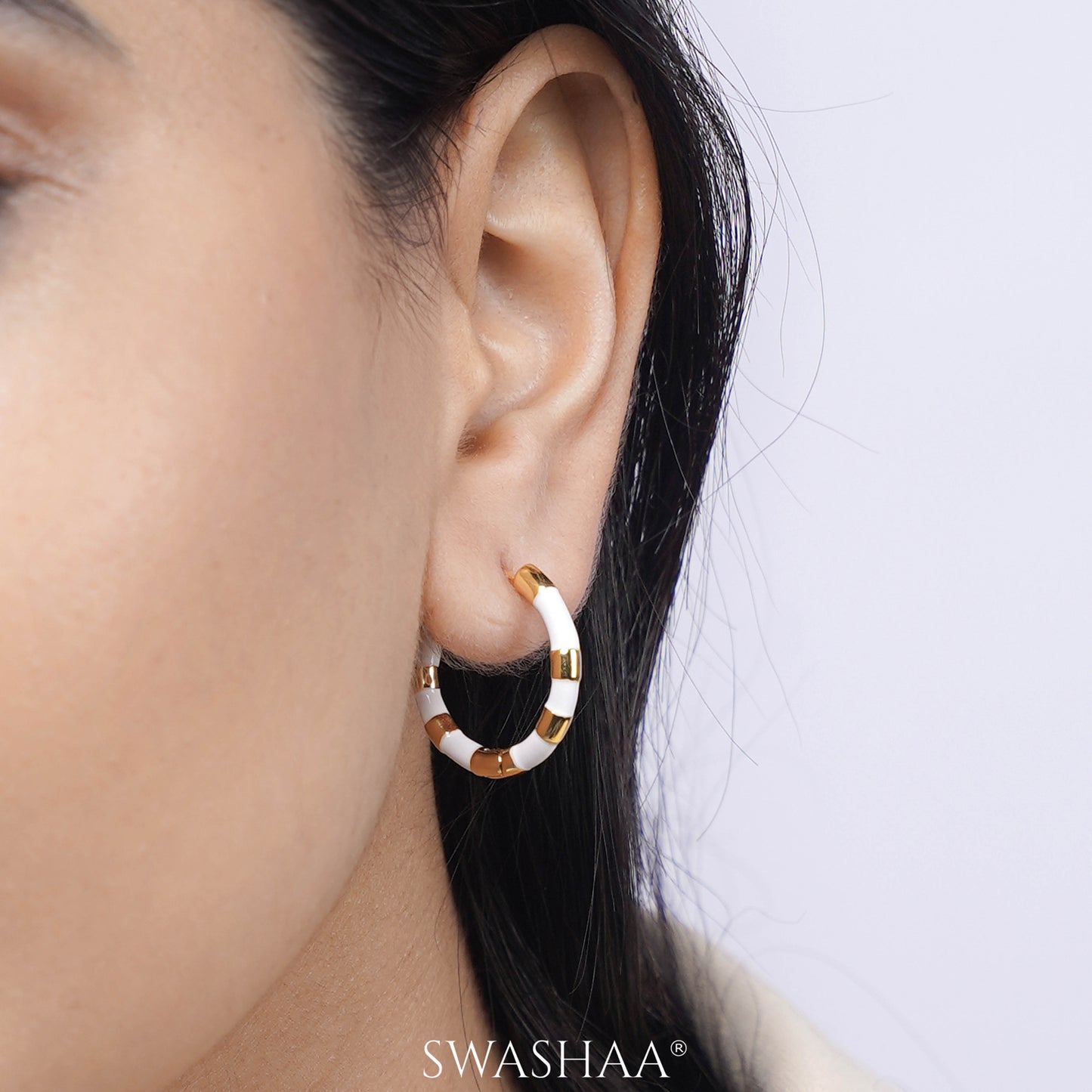 Hula 18K Gold Plated Hoop Earrings