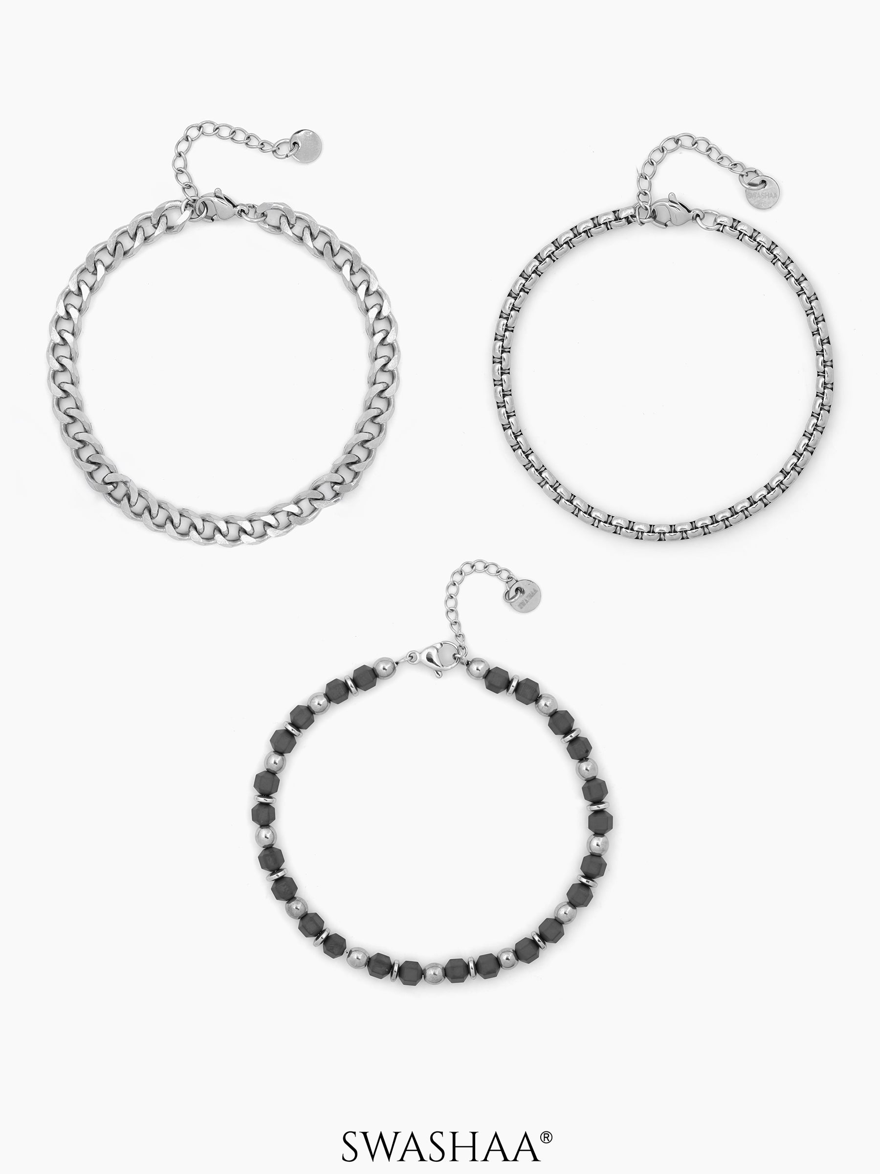 Marvex Classic Men's Bracelet Set - Swashaa