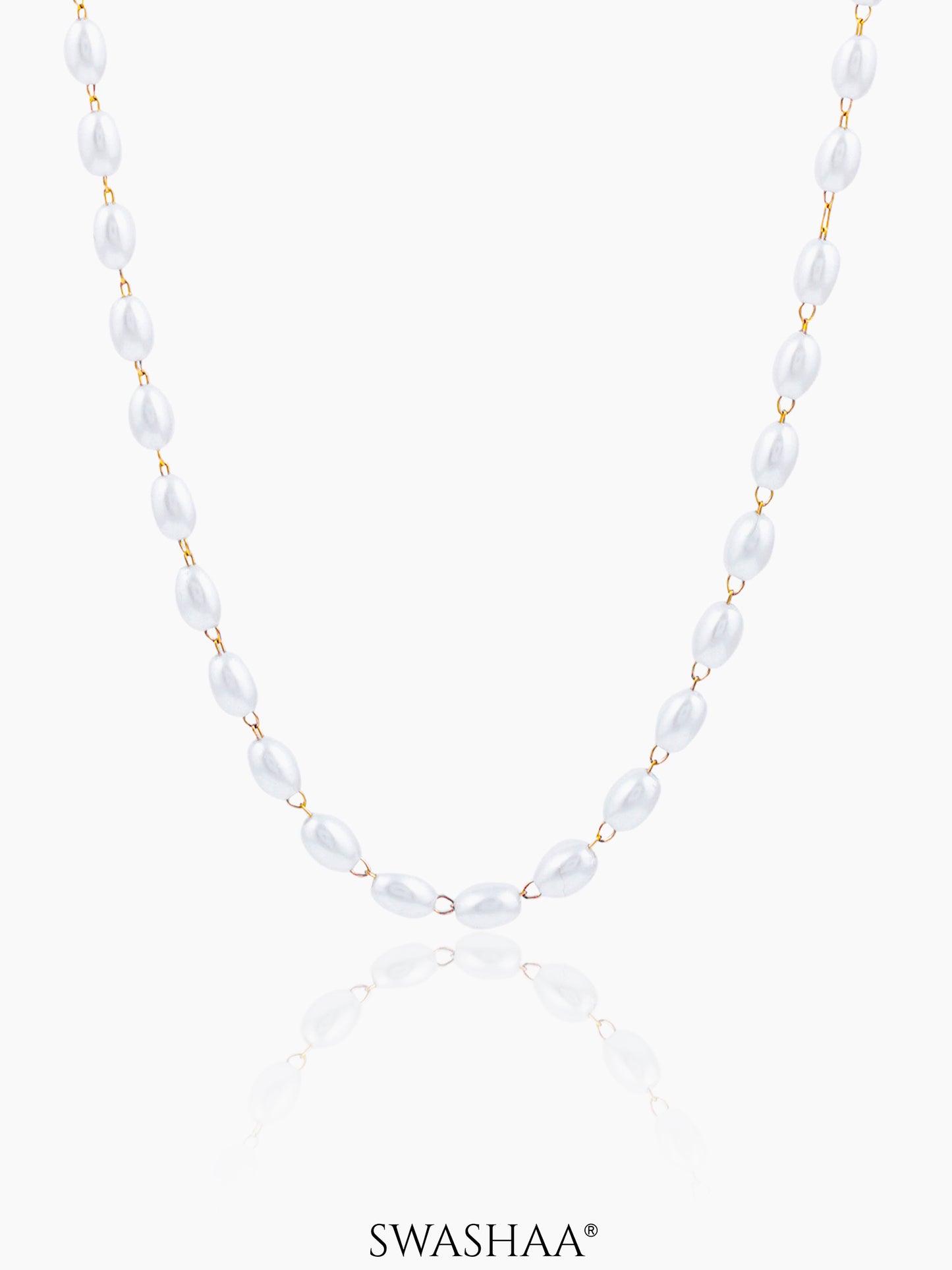 Meesha Pearl 18K Gold Plated Necklace