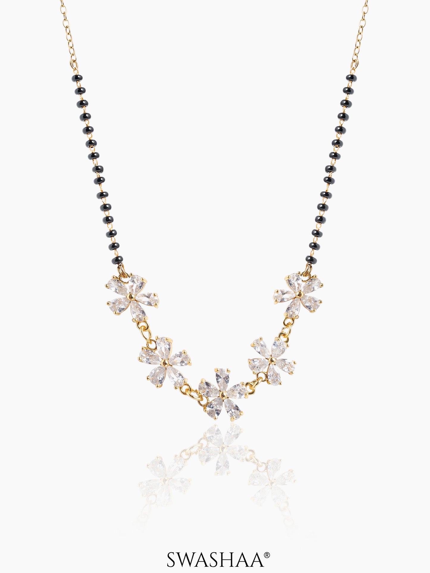 Meher Flower Diamond Mangalsutra